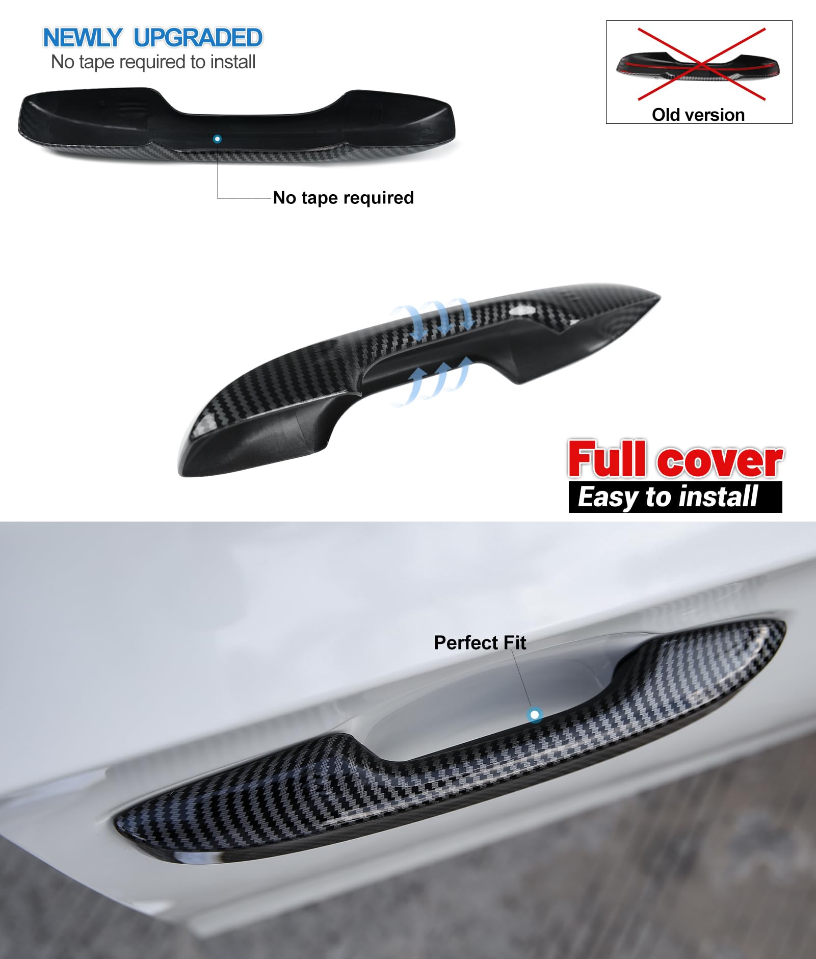 Thenice for 11th Gen Civic Accessories Door Handle Cover Exterior Handle Protection Compatible with Honda Civic 2022-2025, Accor