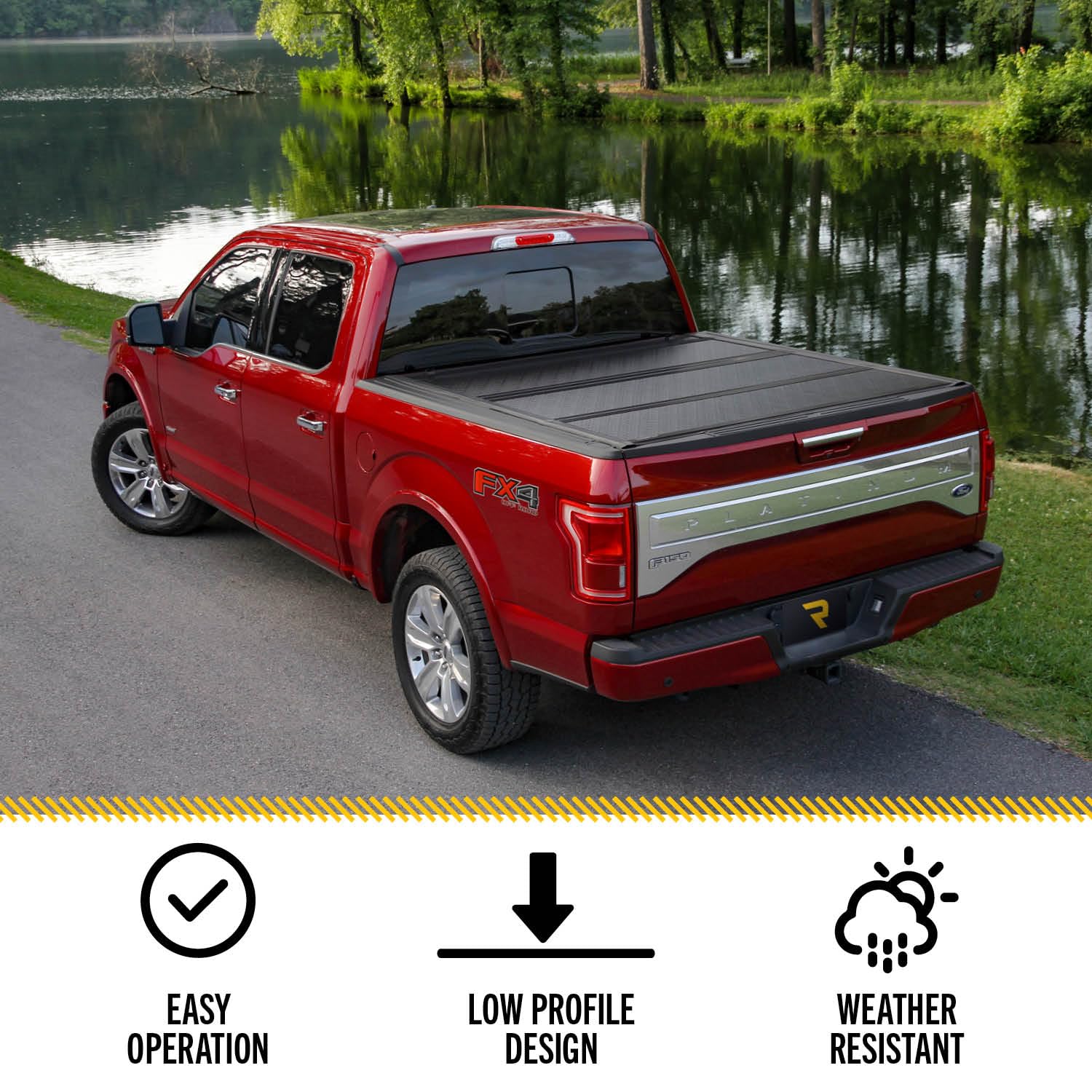 Undercover Flex Hard Folding Truck Bed Tonneau Cover | Fx11019 | Fits 2014 - 2018, 2019 Ltd/Lgcy Chevy/Gmc Silverado/Sierra 1500, 2015-19 2500/3500Hd 6' 7 Bed (78.9)