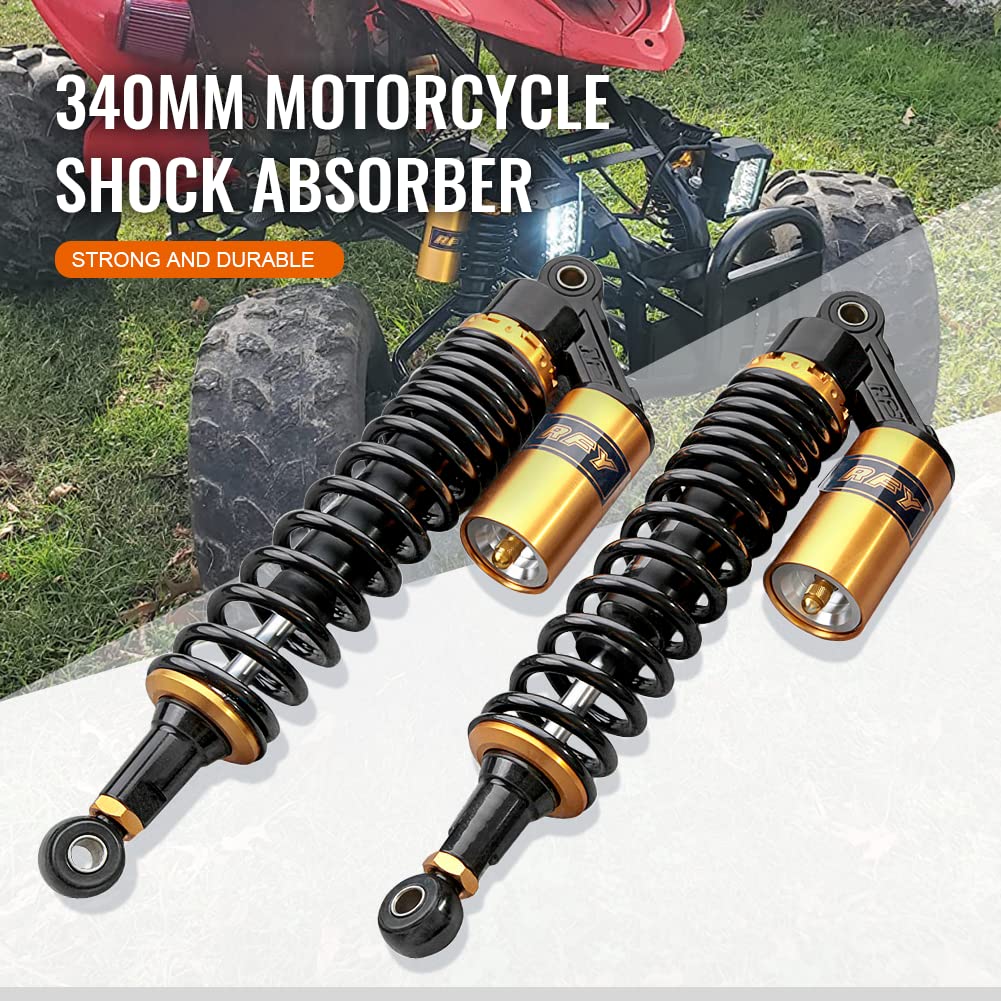 GZYF 13.5'' 340mm Universal Motorcycle Rear Shock Absorbers Suspension Fit for Honda, for Yamaha, for Suzuki, for Kawasaki ATV G