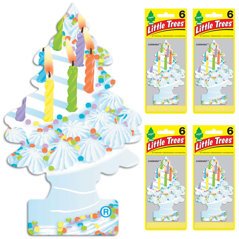 Little Trees Air Fresheners Car Air Freshener. Hanging Tree Provides Long Lasting Scent For Auto Or Home. Celebrate!, 24 Air Fre