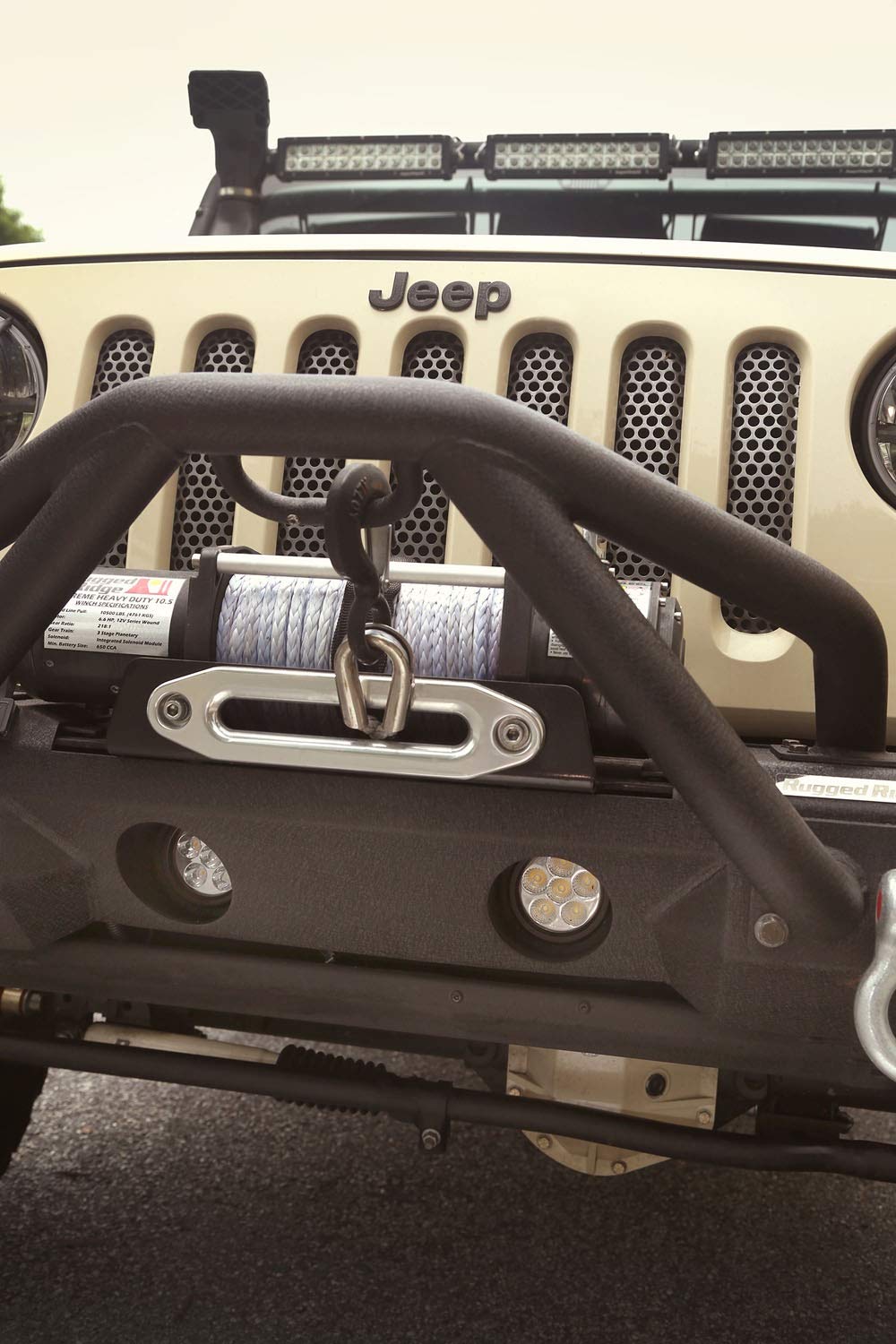 Rugged Ridge 1123223 Light Mount Bracket Kit, Circular 07-18 Jeep Wrangler Jk