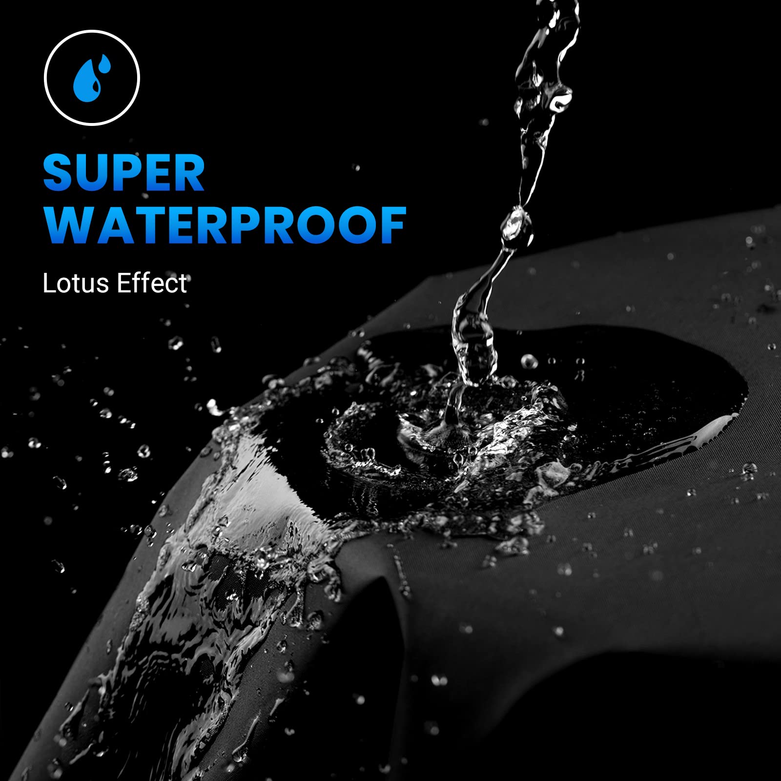Favoto Motorcycle Cover All Season Universal Weather Quality Waterproof Sun Outdoor Protection Night Reflective with Lock-Holes