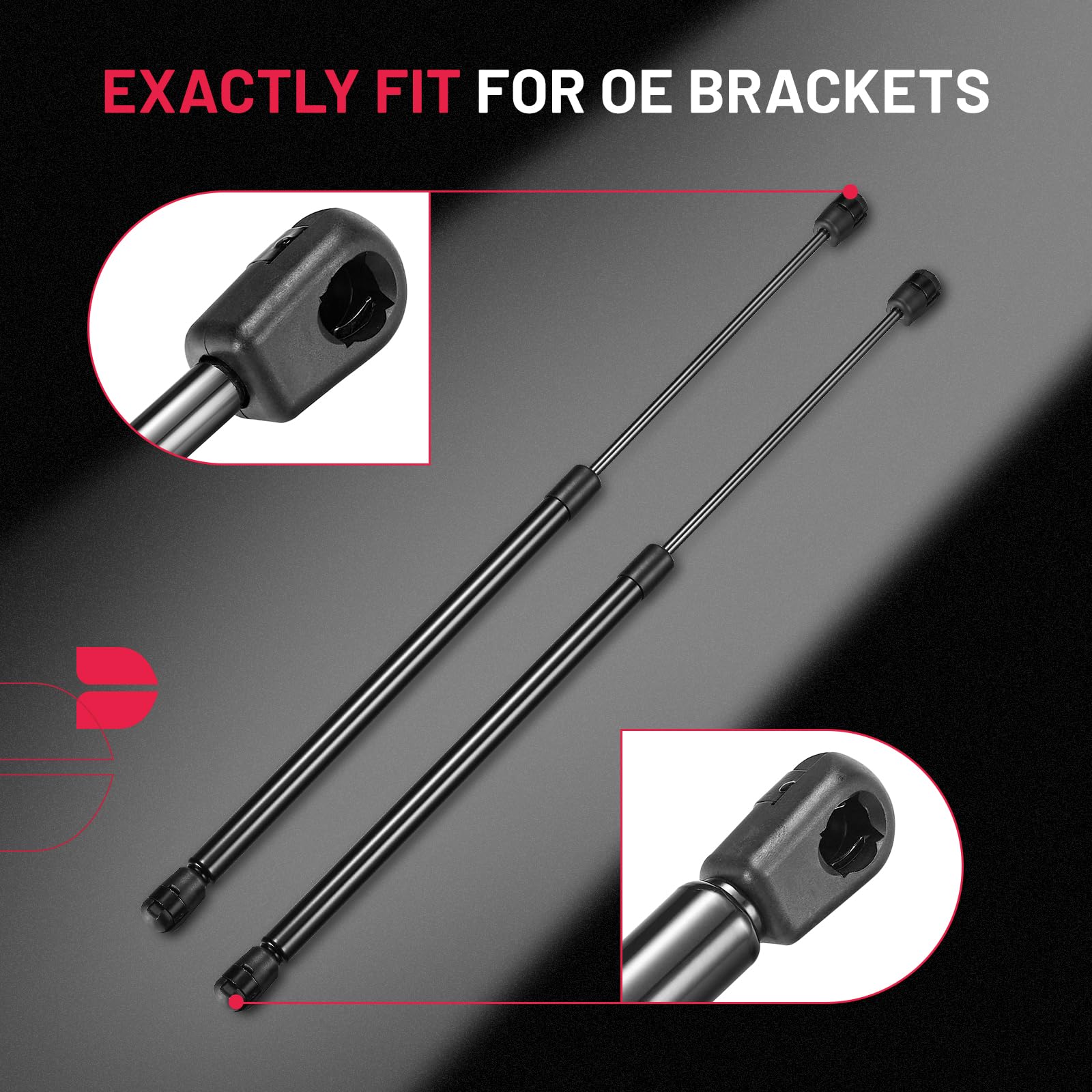 Bdfhyk C16-08316 20Inch 40Lbs (178N) Gas Shocks Struts Lift Support For Are Atc Leer Camper Shell Awning Snugtop Topper Canopy T