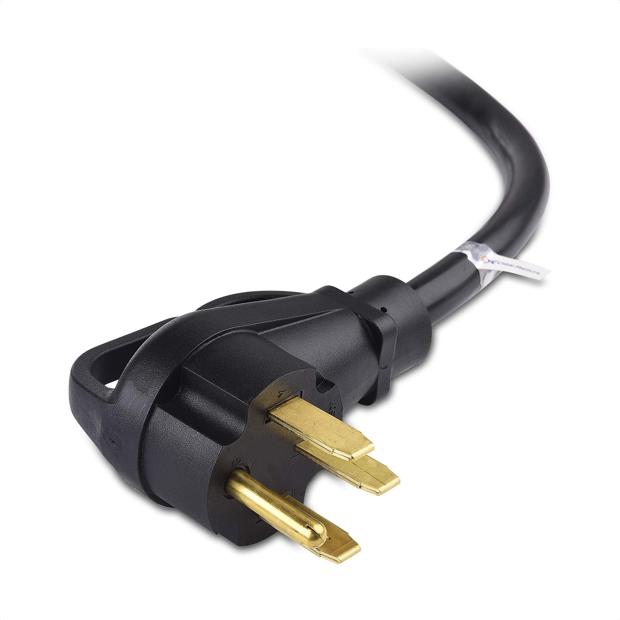 Cable Matters 4 Prong 30 Amp To 50 Amp Rv Adapter (50 Amp To 30 Amp Generator Adapter, Rv Cord) - 1.5 Feet (Nema 14-50P To L14-3