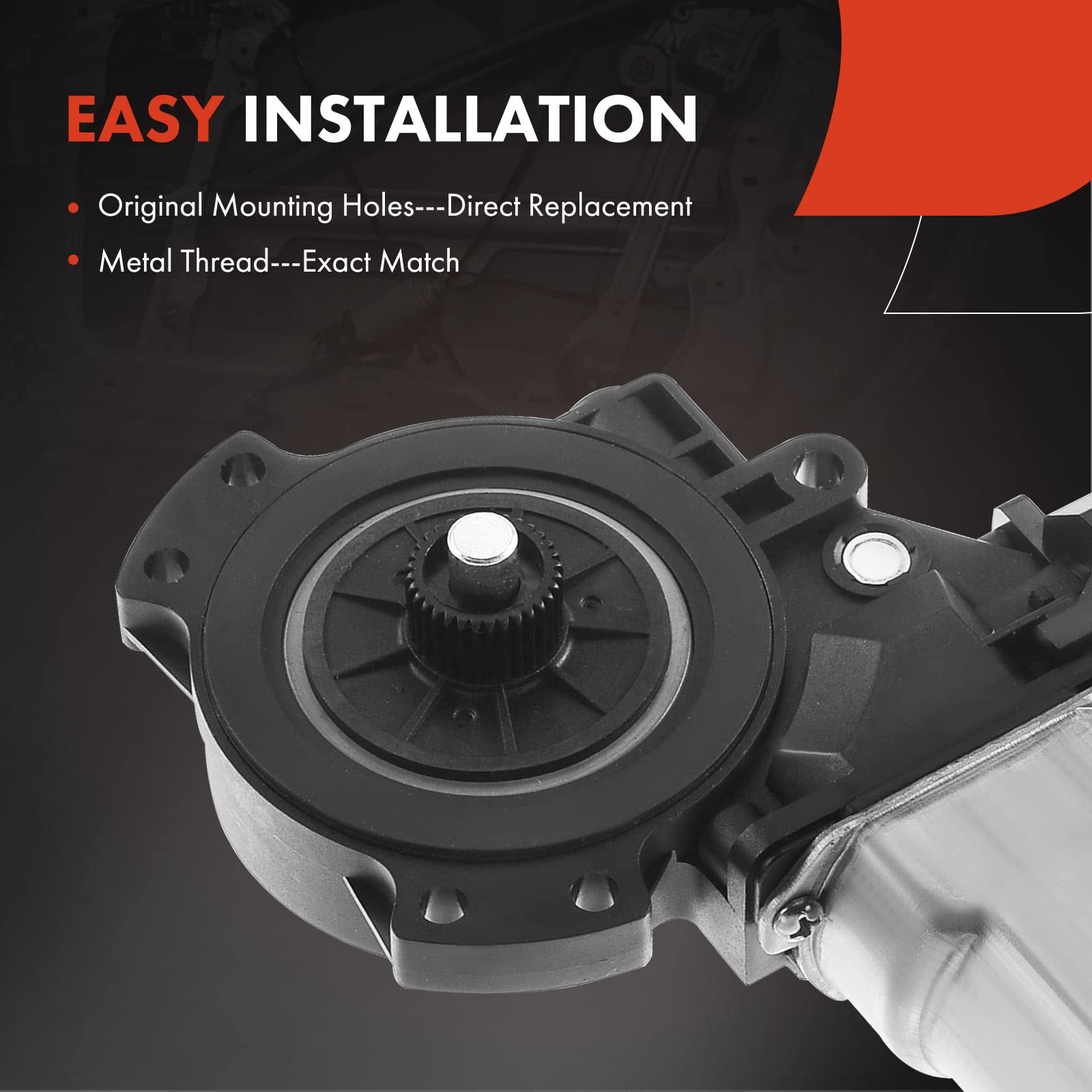A-Premium Front Left Power Window Lift Motor Compatible with Hyundai Sonata 2006 2007 2008 2009 2010 Sedan, Driver Side, with An