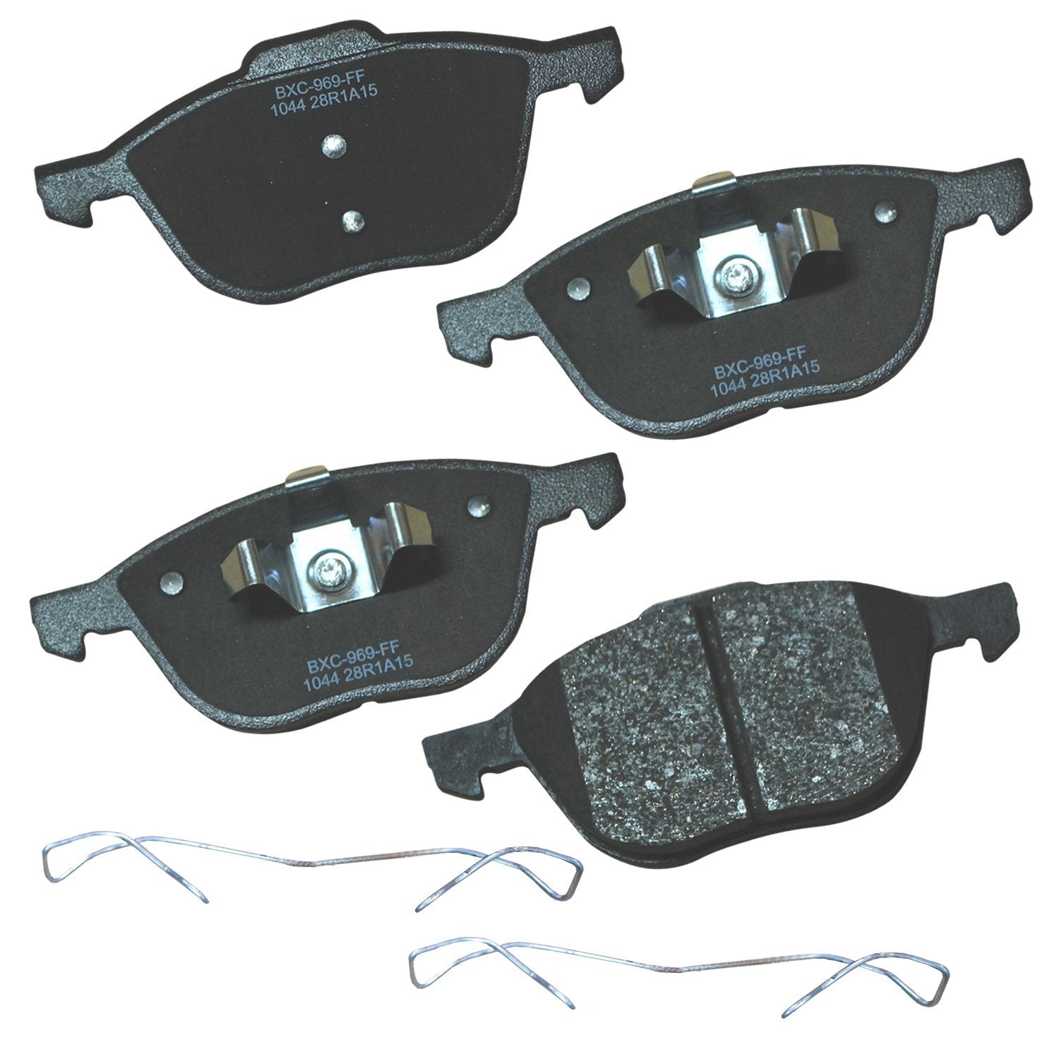 Bendix Premium Sbc1044 Ceramic Front Brake Pads For Select Models Ford C-Max, Ecosport, Escape, Focus, Mazda 3, 3 Sport, 5, Volv