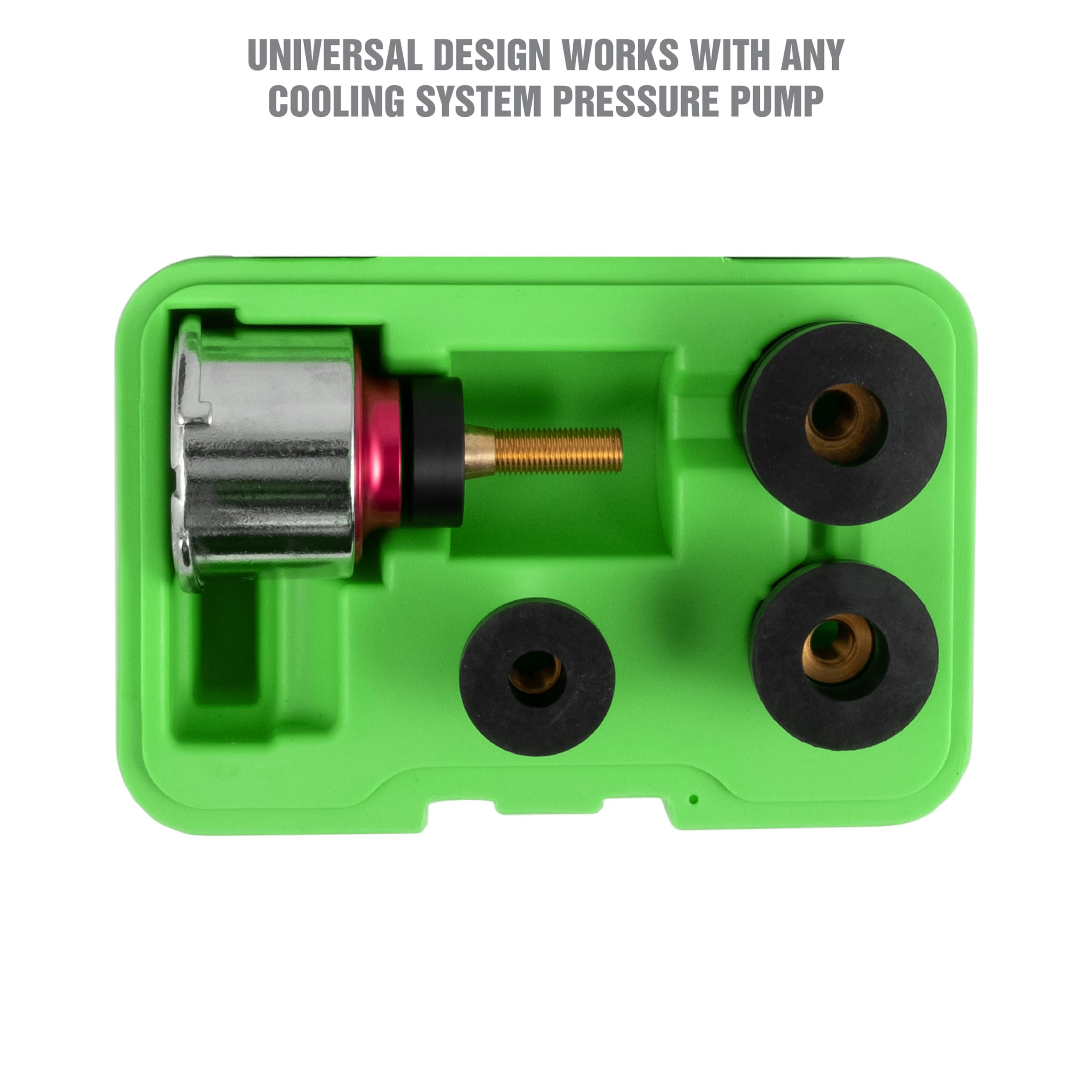 Oemtools 27067 Universal Cooling System Adapter Set, Works With Auto Coolant Pressure Tester To Test Pressure In Most Vehicles,