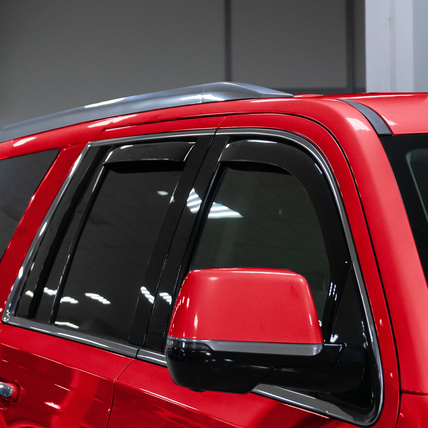 Voron Glass In-Channel Extra Durable Rain Guards For Cadillac Escalade Esv 2015-2020, Window Deflectors, Vent Window Visors, 4 P
