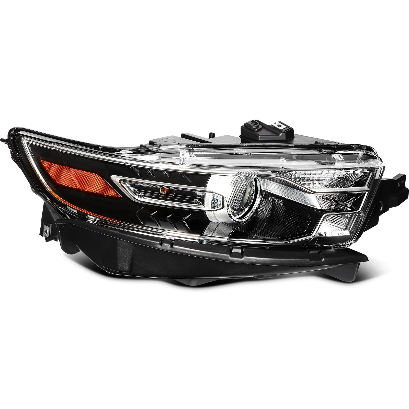 LBRST Headlight Assembly Fit 2016-2019 for Taurus Passenger Side Headlight Black Housing Clear Reflector FO2503361 FG1Z13008J