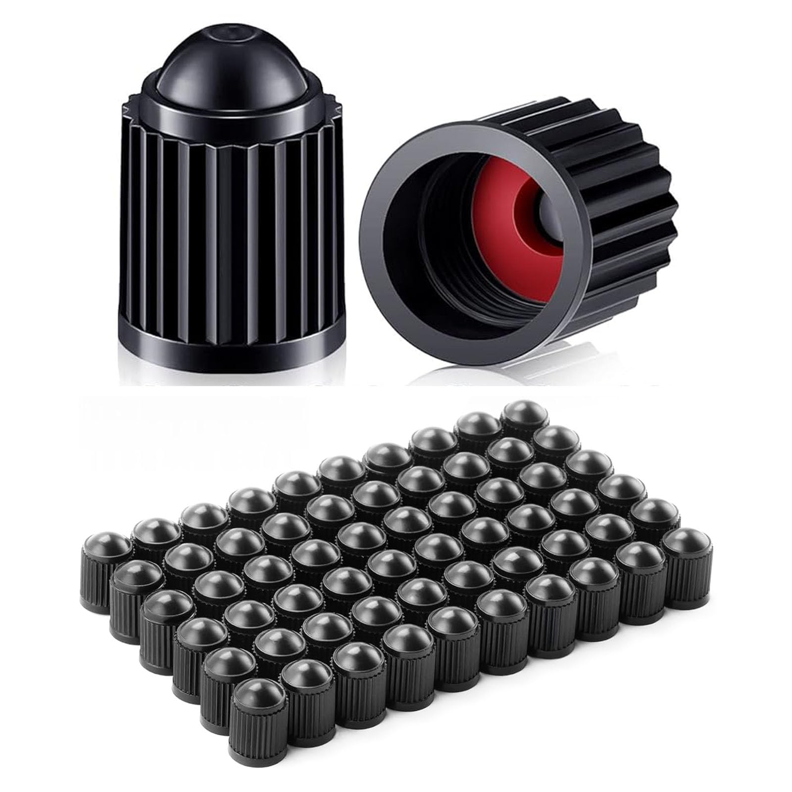 500 Pcs Tire Valve Stem Caps Black Plastic Valve Caps Valve Tire Covers Tyre Valve Dust Caps For Cars, Suvs, Bike, Bicycle, Truc
