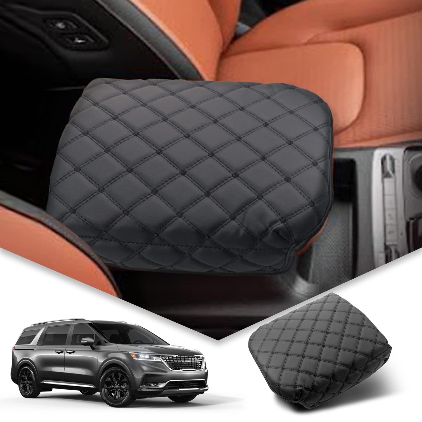 Bibibo For 2024 2025 Kia Carnival Center Console Armrest Cover:Kia Carnival 2025 Accessories 2022-2025 Kia Carnival Ka4 Arm Rest
