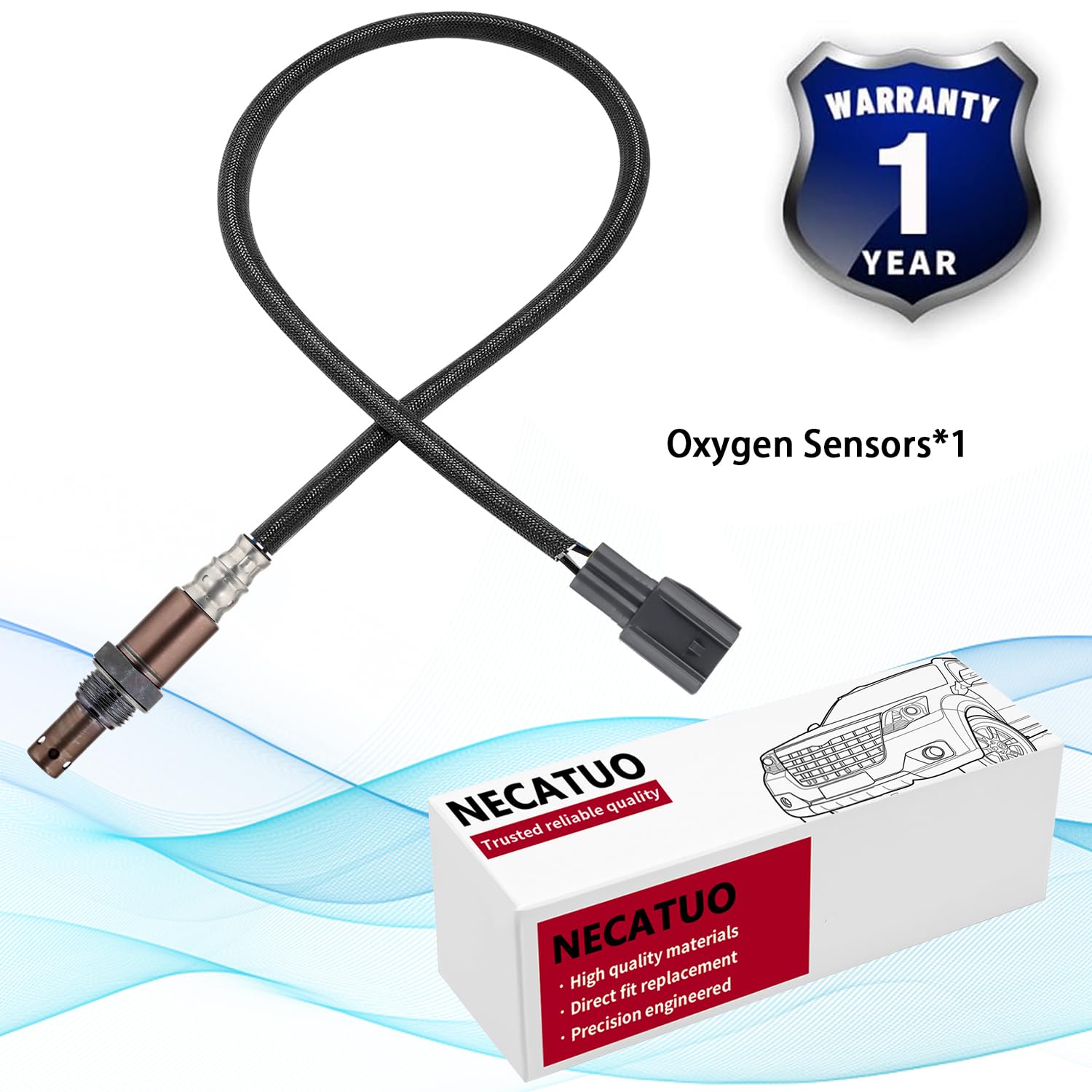 Necatuo 234-4805 75-2639 Downstream Oem Oxygen Sensor O2 Sensor Compatible With Toyota 4Runner 4.0L 2003-2004 Replace 89465-6023