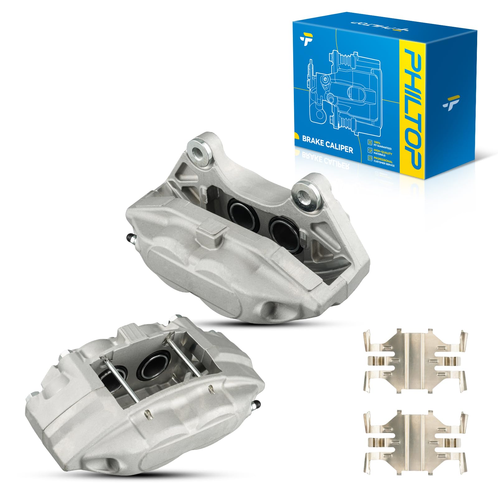 Philtop Brake Caliper Front Compatible With 2008-2013 Infiniti G37, 2014-2019 Infiniti Q50, 2009-2019 Nissan 370Z, 2014-2018 Q60