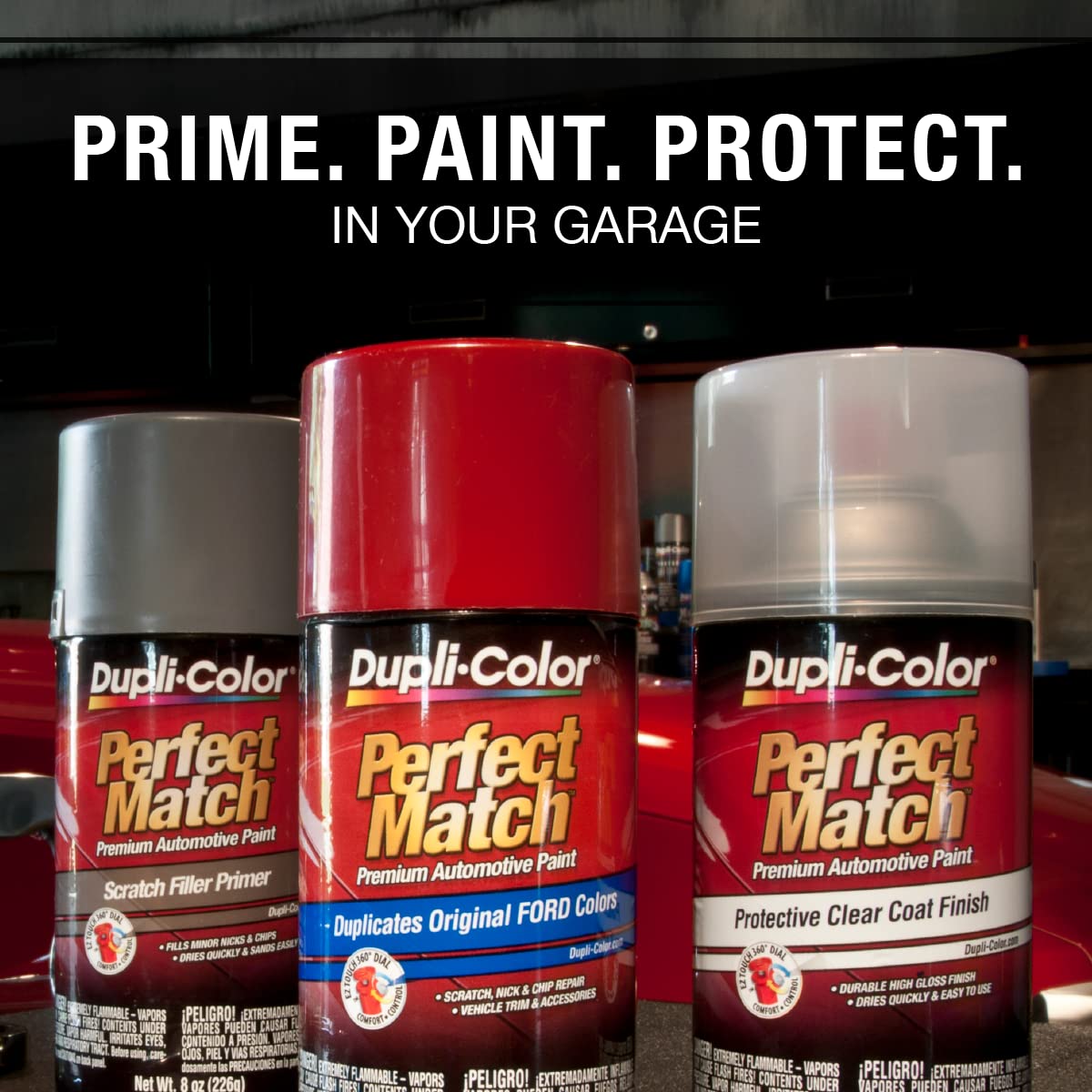 Dupli-Color Ebfm03177 Perfect Match Automotive Spray, Ford Electric Currant Red Metallic, Eg - 8 Oz. Aerosol Can