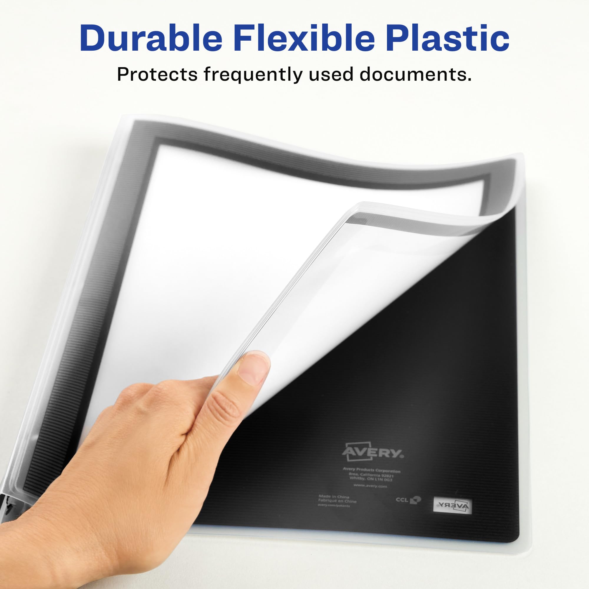 Avery Flexi-View Round Ring View Binder Bndr,Flexi View .5,Bk 309S2-1B (Pack Of20)