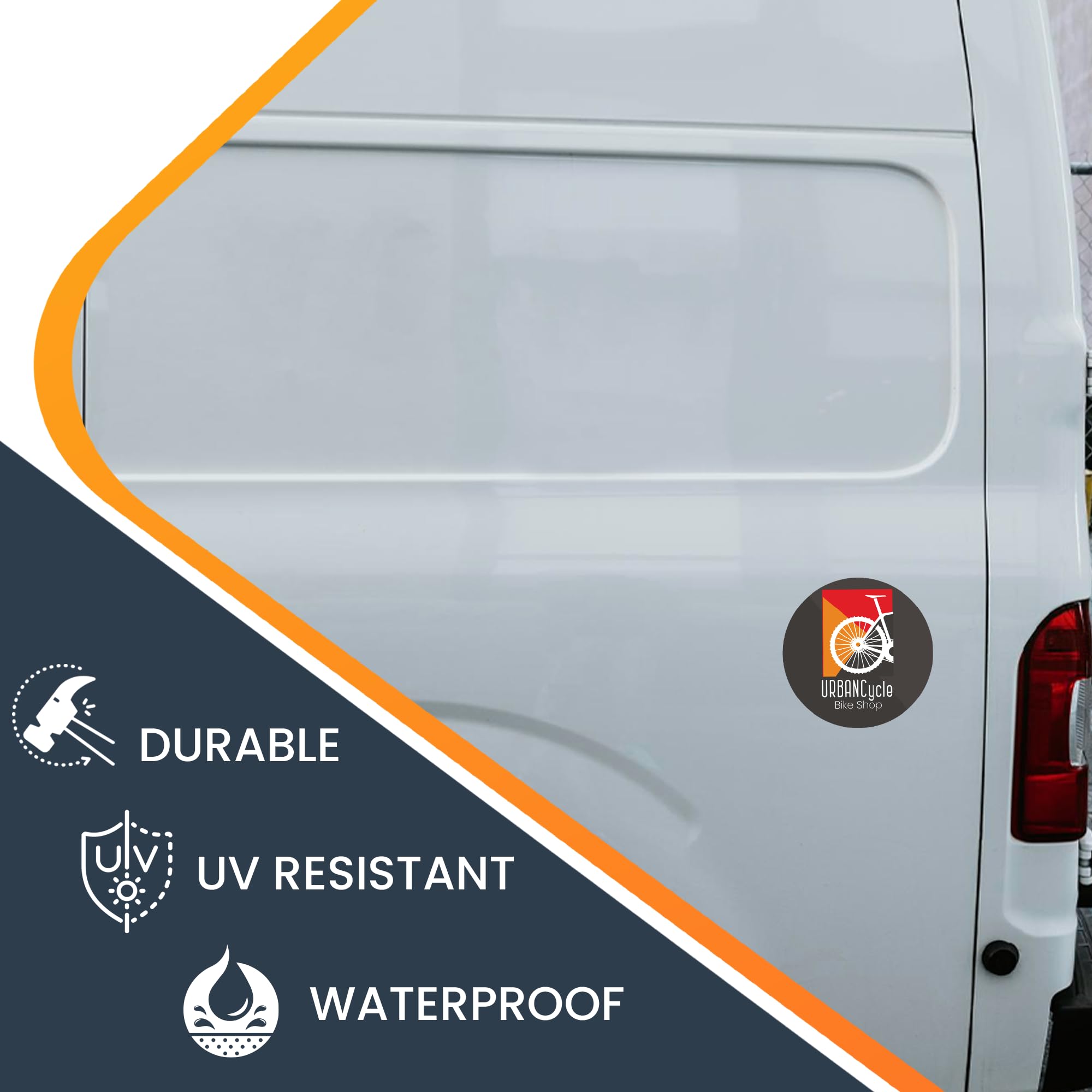 Magnet Me Up Customizable 30 Mil Round Magnet- 5    Weatherproof Car Magnet For Businesses, Sports Teams, Fundraisers & Personal