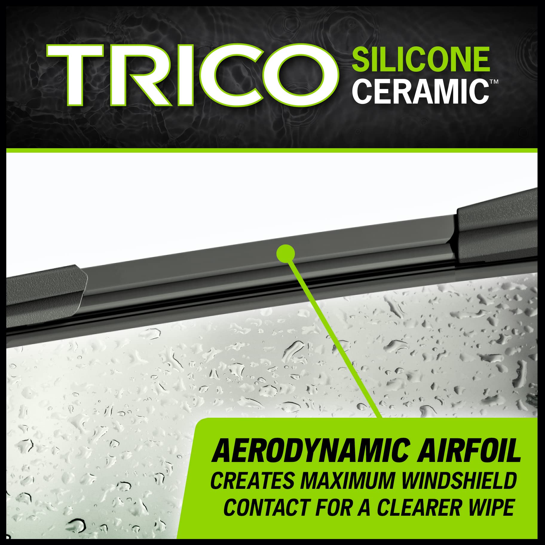 Trico Silicone Ceramic Automotive Replacement Windshield Wiper Blade, Ceramic Coated Silicone Super Premium All Weather Includes 26 Inch & 26 Inch Beam Blades For Select Mercedes-Benz Models (90-2626)