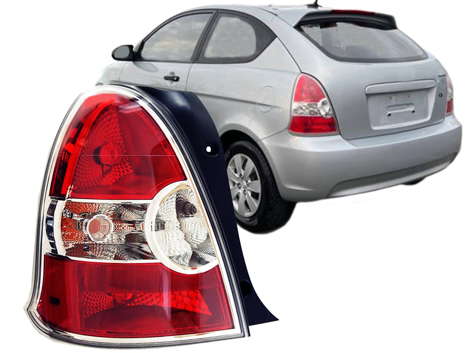 Auto Parts Avenue APA Replacement for Rear Lamp Light 2008 2009 2010 2011 Accent Hatchback with Bulb Driver Left Side 924011E211