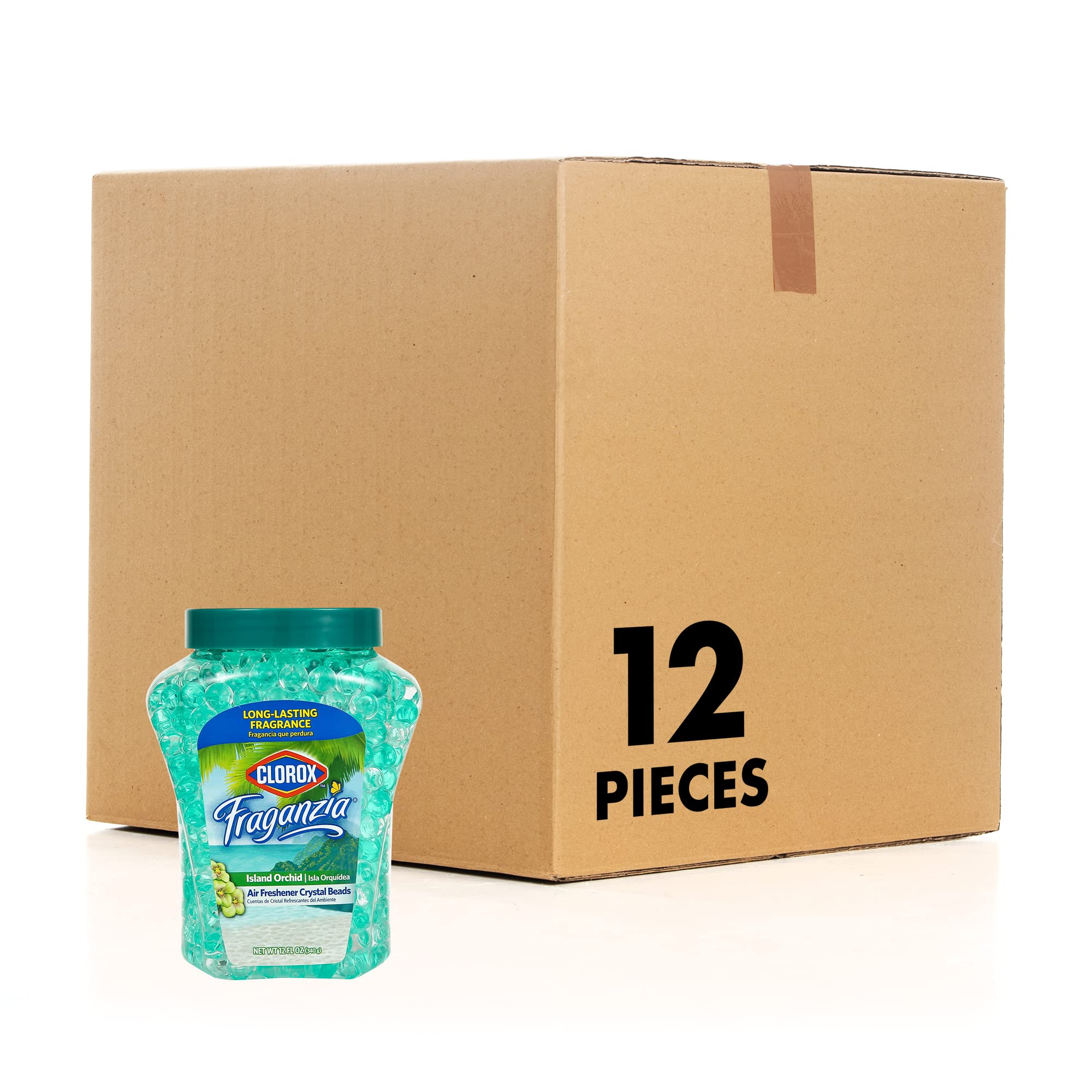 Clorox Fraganzia Crystal Beads Air Freshener LongLasting Air Freshener Beads Gel Beads Air Freshener in Island Orchard Scent for