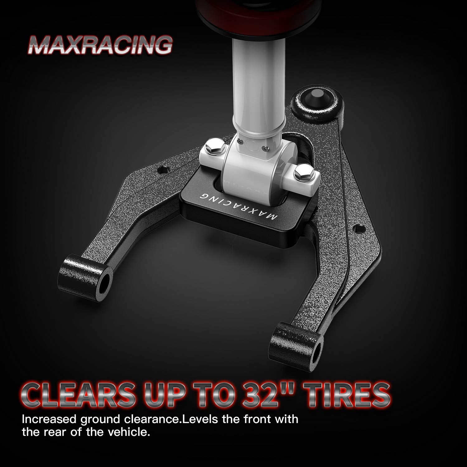 MAXRACING 2" Leveling Kit for 2007-2025 Chevy Silverado/GMC Sierra - Aluminum Lift Kit