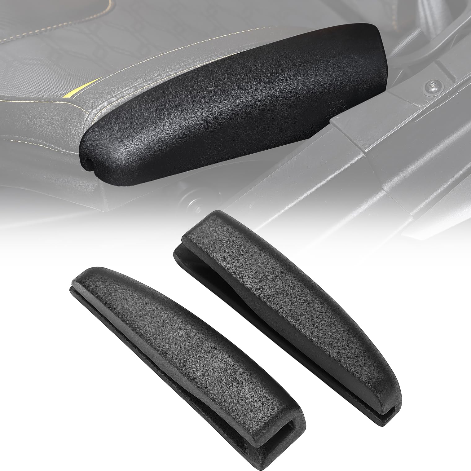 KEMIMOTO Seat Side Pad Assembly Compatible with 2017-2025 Can-Am Maverick X3 MAX and Maverick R, PU Foam Seat Side Cushion for U