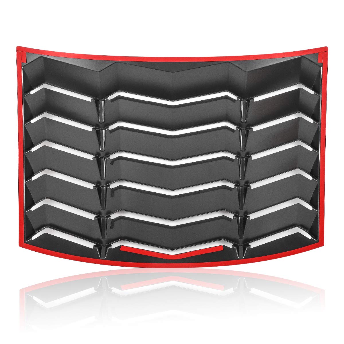 Window Louvers 2010-2015 Rear+Side Set Sun Shade Windshield Cover Matte Black Compatible With Chevrolet Chevy Camaro 2010 2011 2012 2013 2014 2015