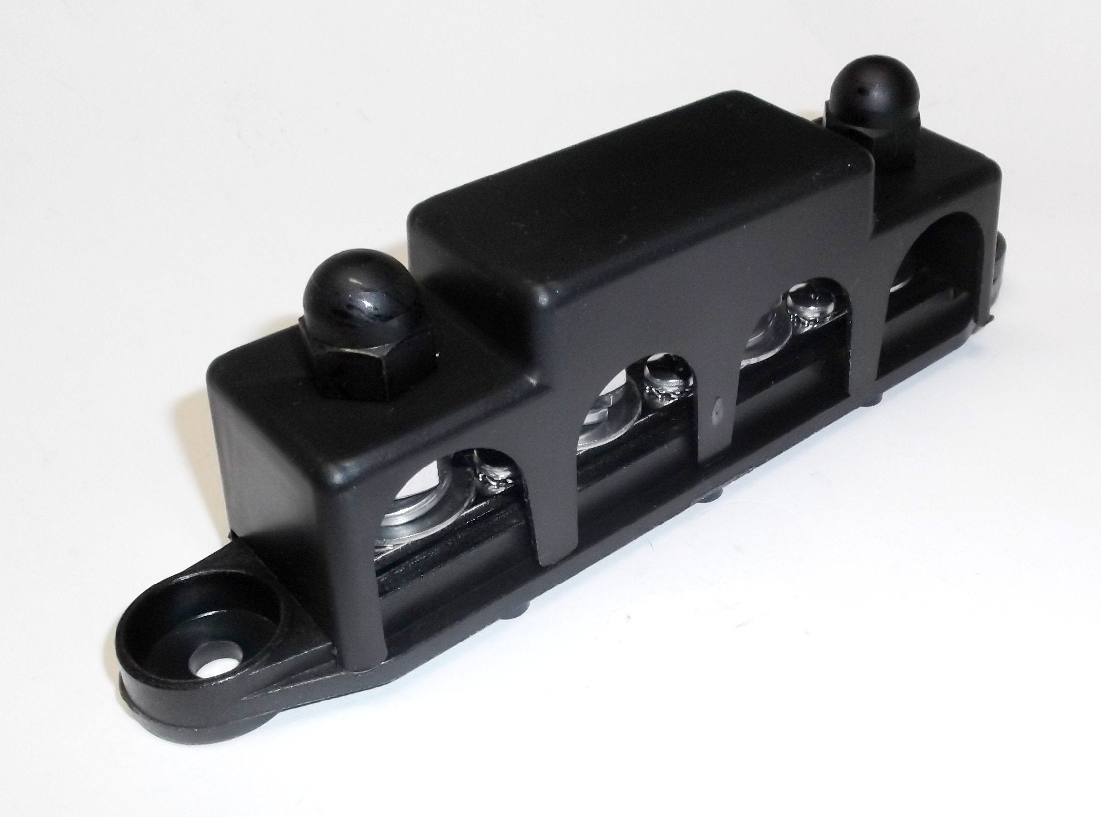 Fastronix 3/8'' 4 Stud Stainless Steel Ground Distribution Block With Cover