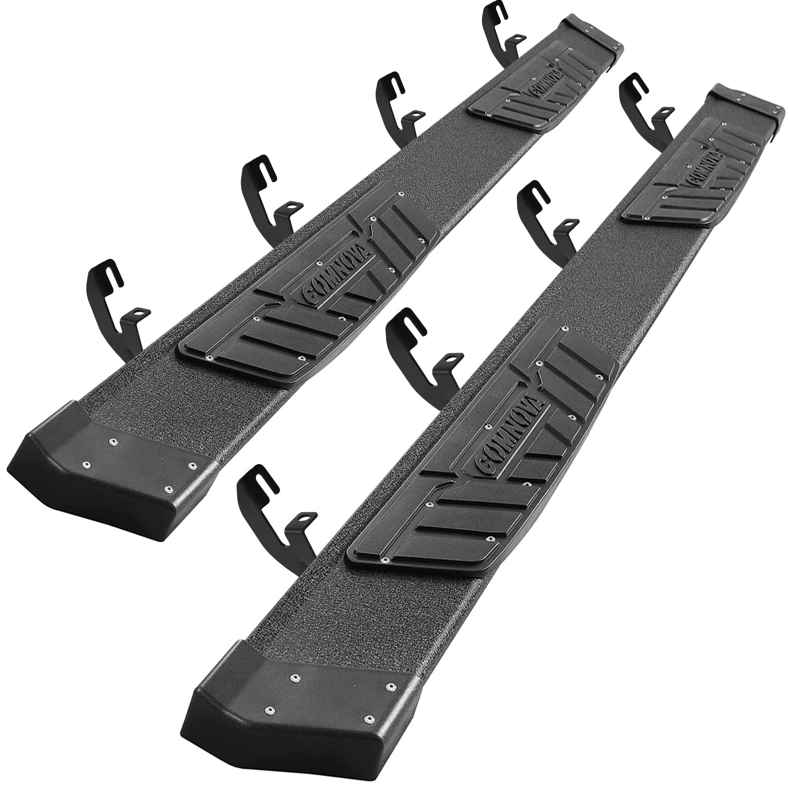 COMNOVA Running Boards Side Steps Compatible with 2015-2024 Chevy Colorado Crew Cab. 6.5 Inches Heavy Textured Powder Step Bars 