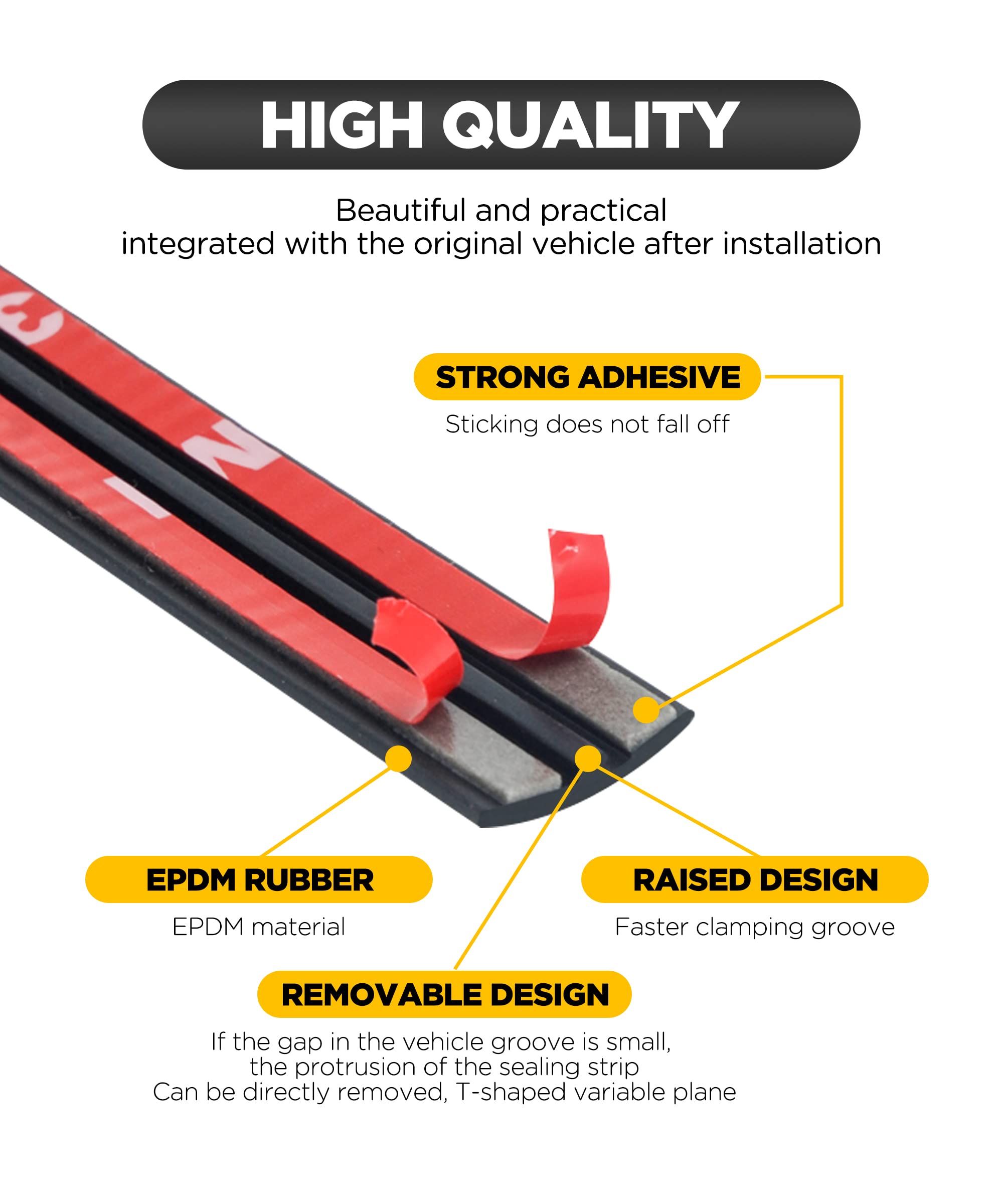 YAKEFLY 2 Pieces Windshield Rubber Seal Windshield Trim Stripping,22 Ft Windshield Rubber Seal,Car Weather Stripping T Shape Sea