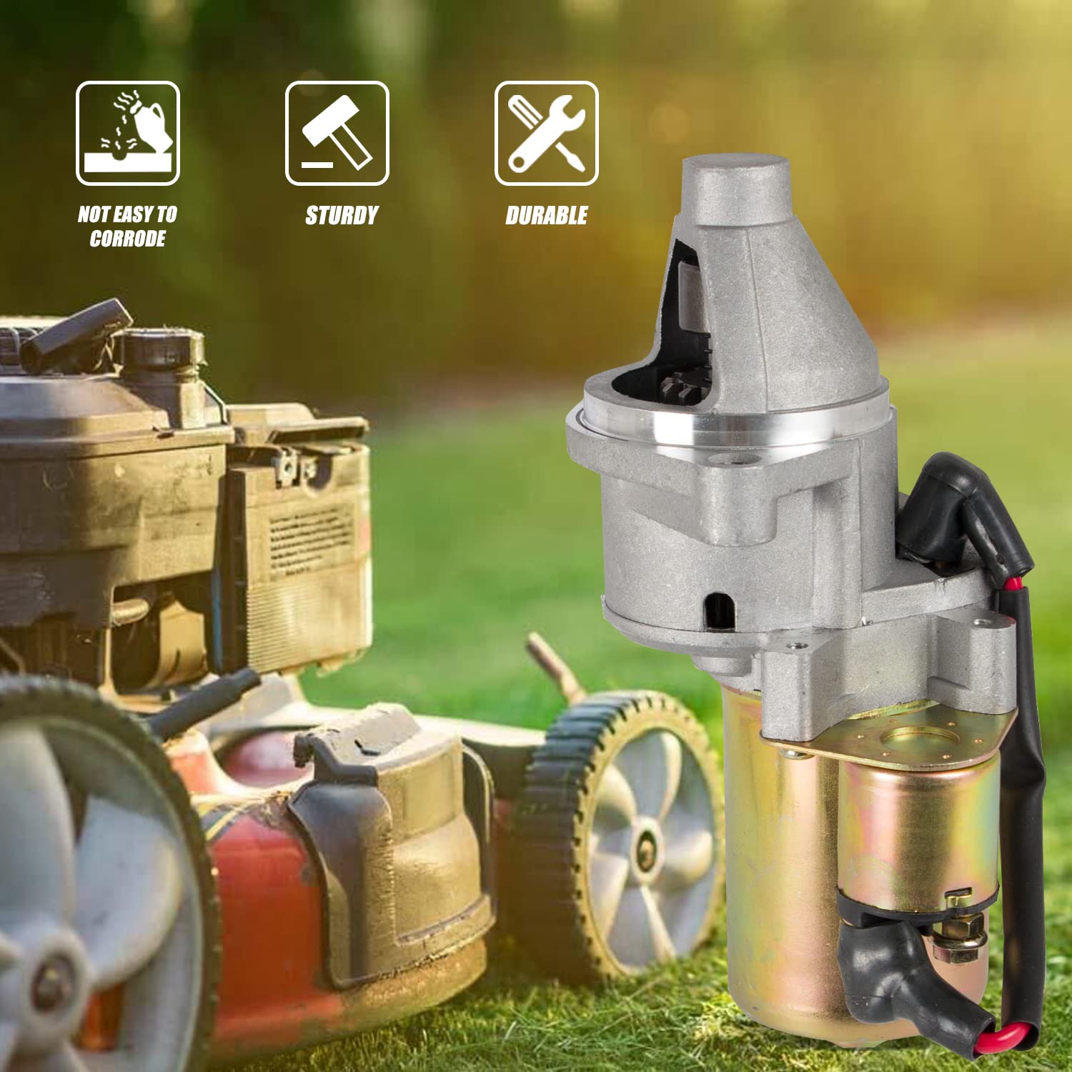 Ransoto Starter Motor Compatible With Toro Tx-413, Honda Gx340 Gx390 Gx420 11Hp 13Hp 16Hp Afron, Allmand, Ditch Witch, Replaces