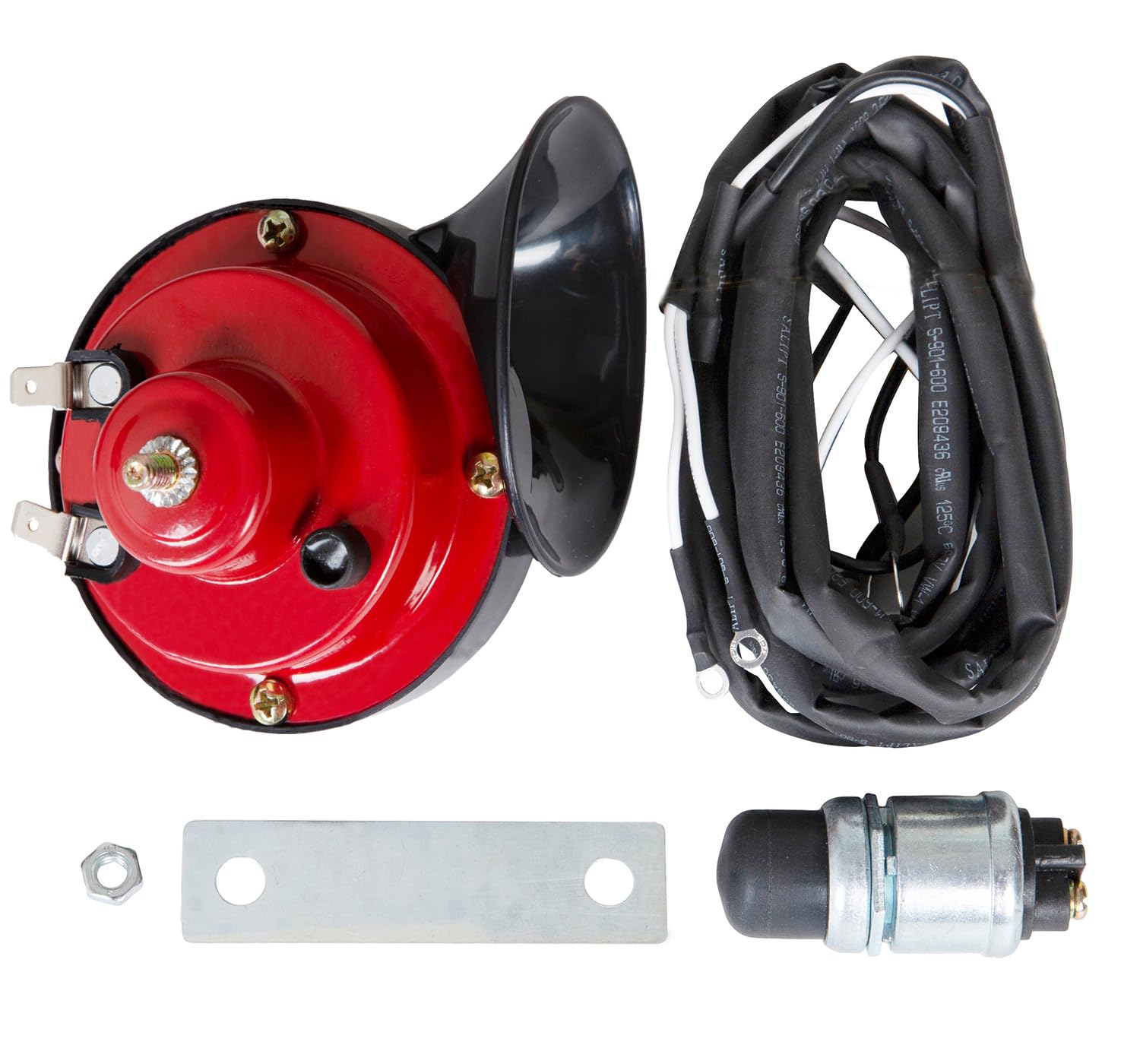 Universal Golf Cart Horn Kit With Floor Mount Button For Club Car, Ezgo, Yamaha, Utv, Atv, Boat, 12V