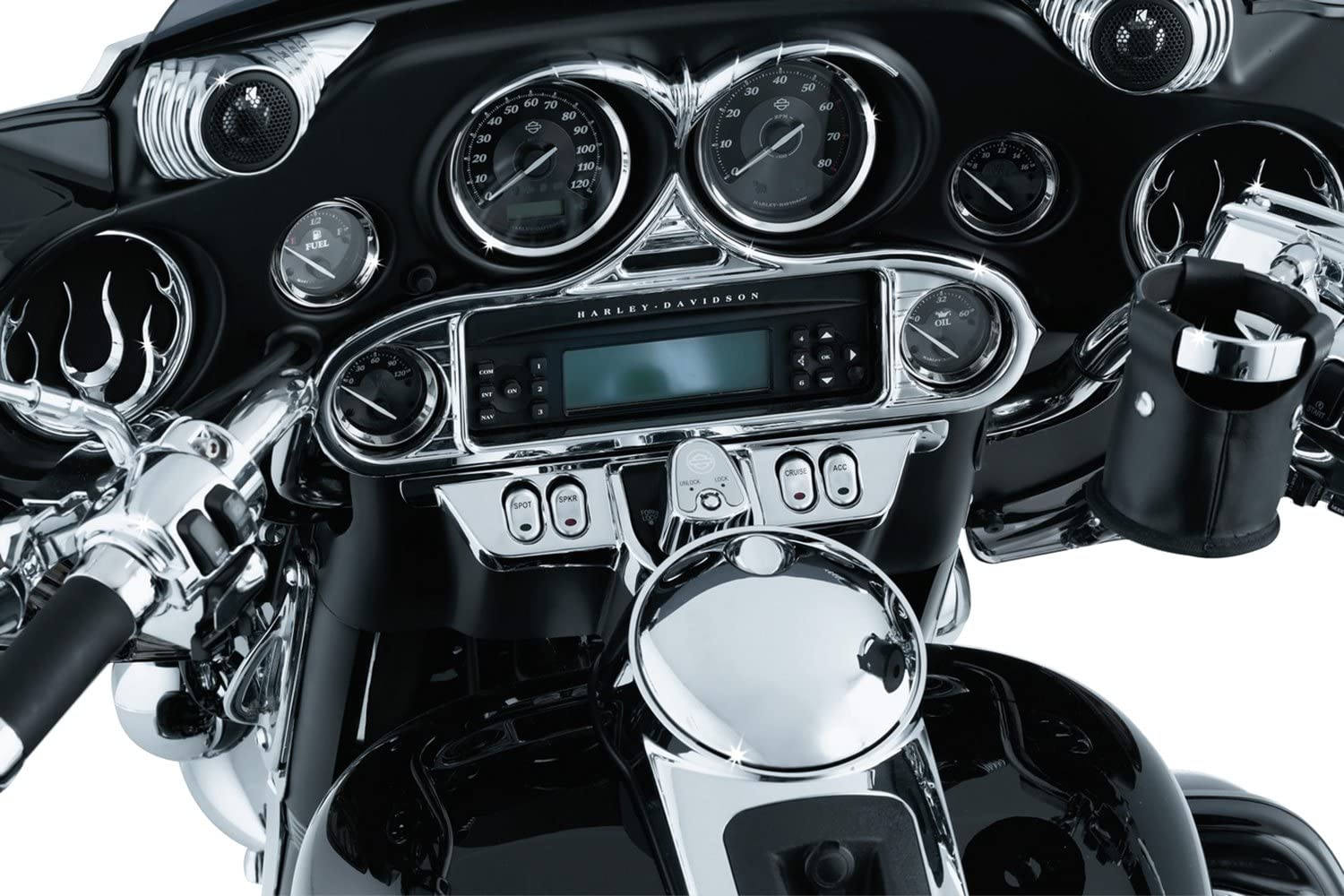 96-13 Harley Flhtc: Kuryakyn Switch Panel Accent