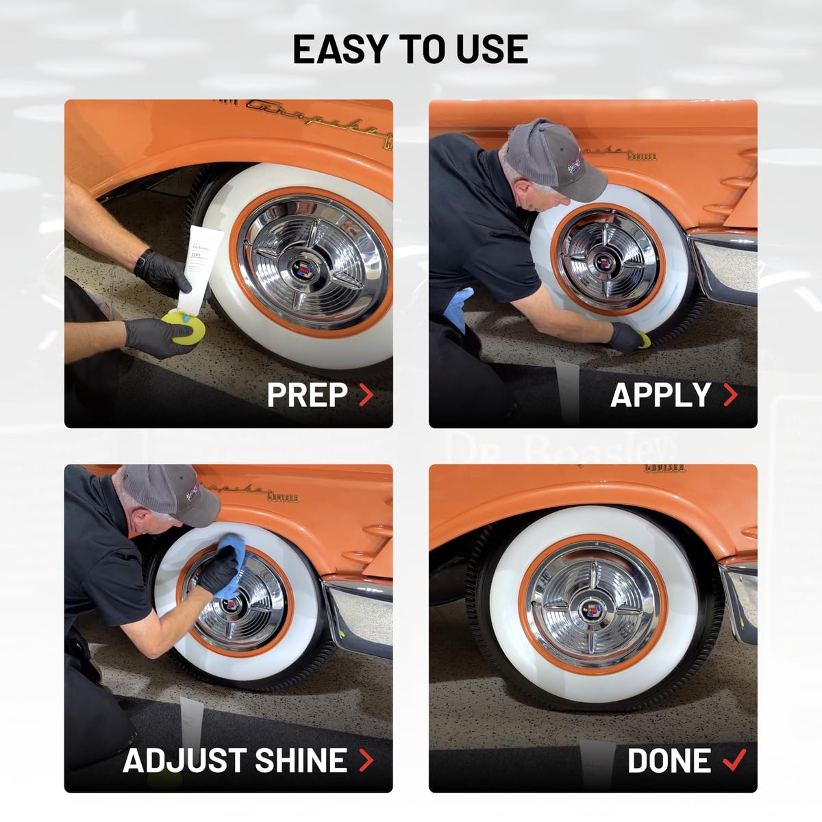 Dr. Beasley'S Tire Conditioner 8 Fl Oz - Keeps Tires Looking New, Prevents Fading & Cracking, Resists Uv, Restores Moisture & Co