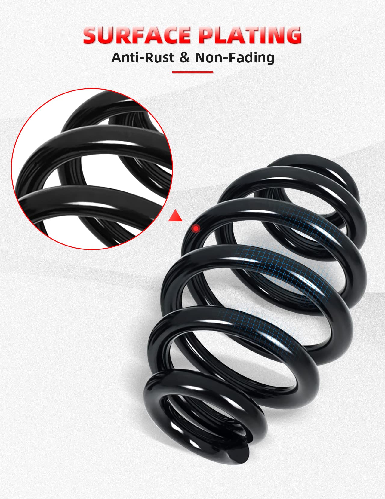 Amazicha Black Solo Seat Springs 3'' For Harley Davidson Chopper Bobber Softail Sportster