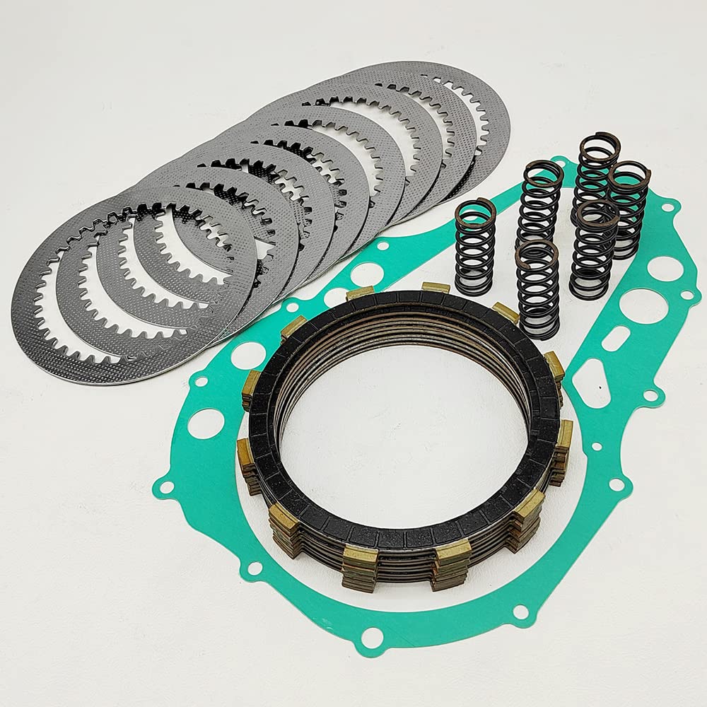 BIGLKNM Clutch Kit Friction Plates & Cover Gasket Compatible for Suzuki Quadsport Z400 LTZ 400 Kawasaki KFX400 2003-2006 Arctic