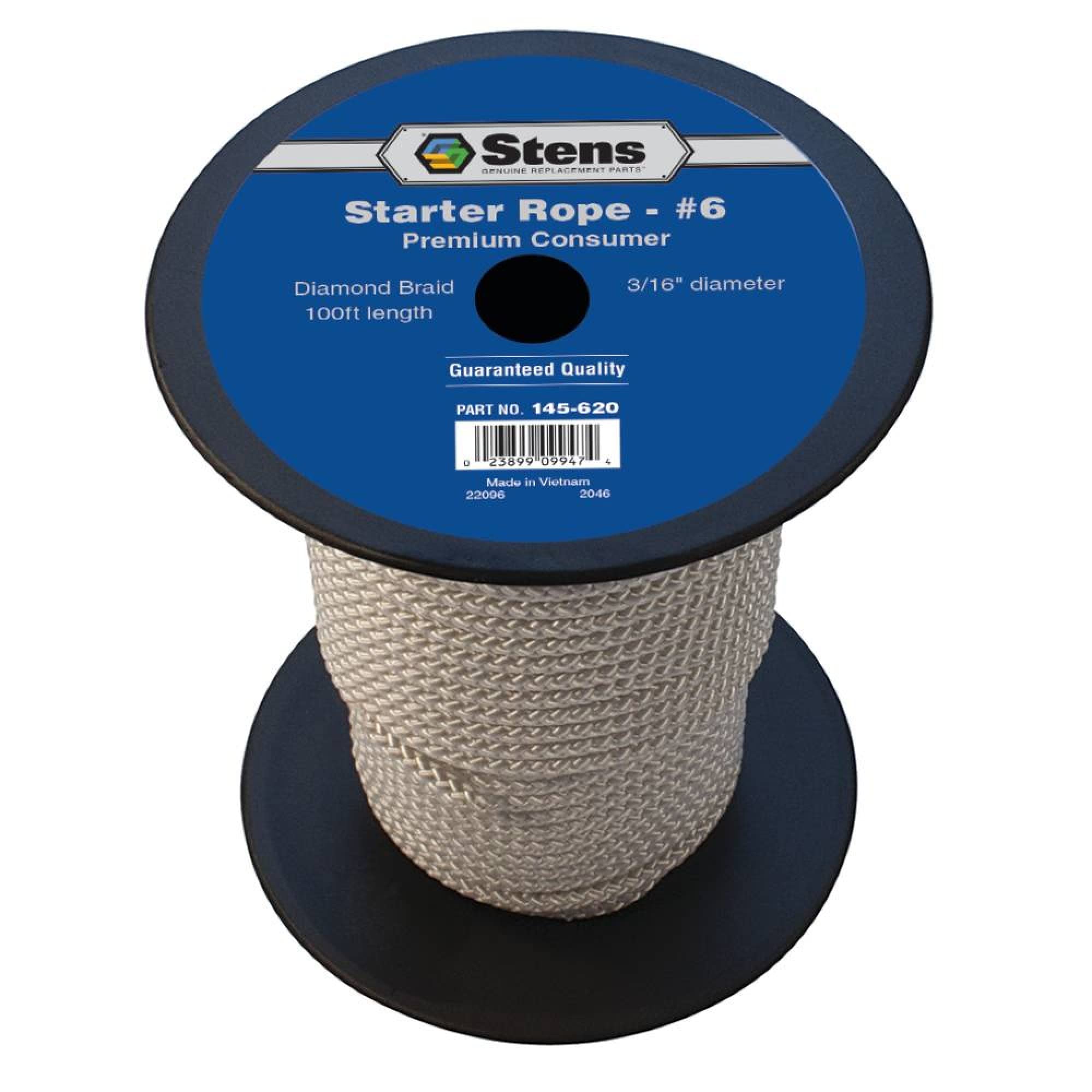 Stens 100Diamond Braid Starter Rope 145-620#6 Diamond