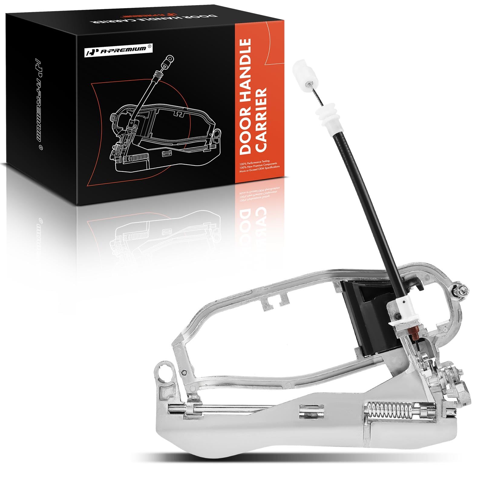A-Premium Outside Door Handle Carrier Compatible With Bmw E53 X5 2000-2006, Rear Left Driver Side, Replace# 51218243635