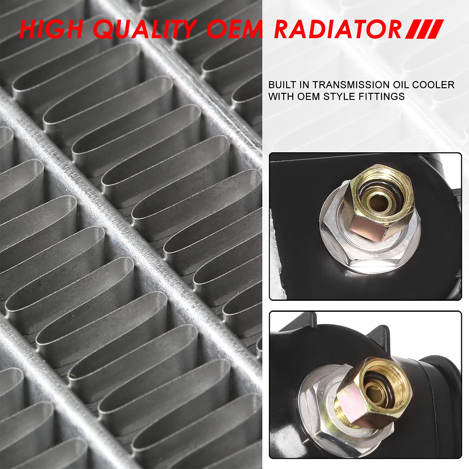 Auto Dynasty Radiator Compatible With 68-90 Buick Cadillac Chevy Gmc C/G/K Pickup Plymouth Pontiac, Dpi 161 Factory Style 1-Row