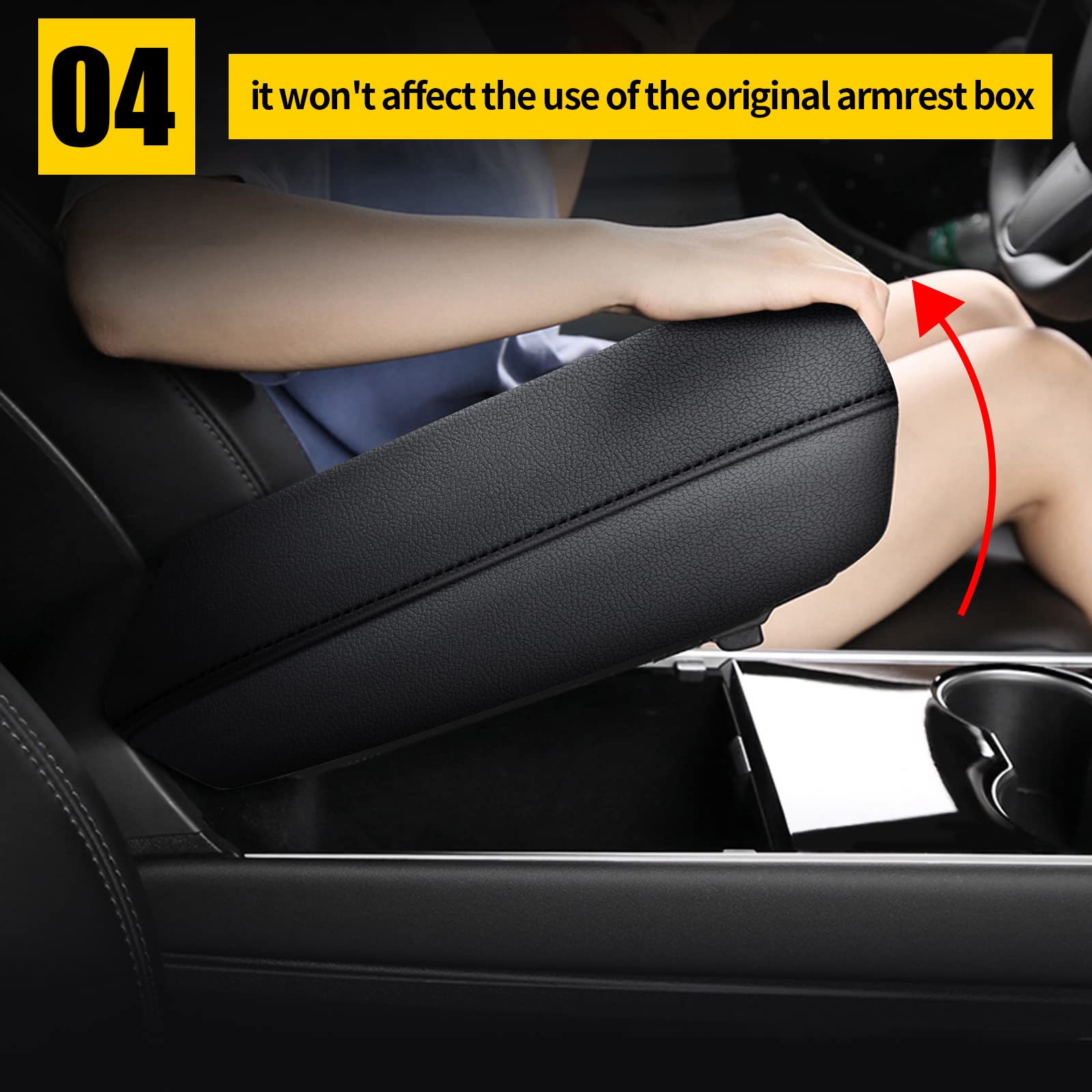 AOMSAZTO Car Armrest Cover Fit for 2008-2012 Nissan Altima,Waterproof Center Console Cover Mat for Nissan Altima