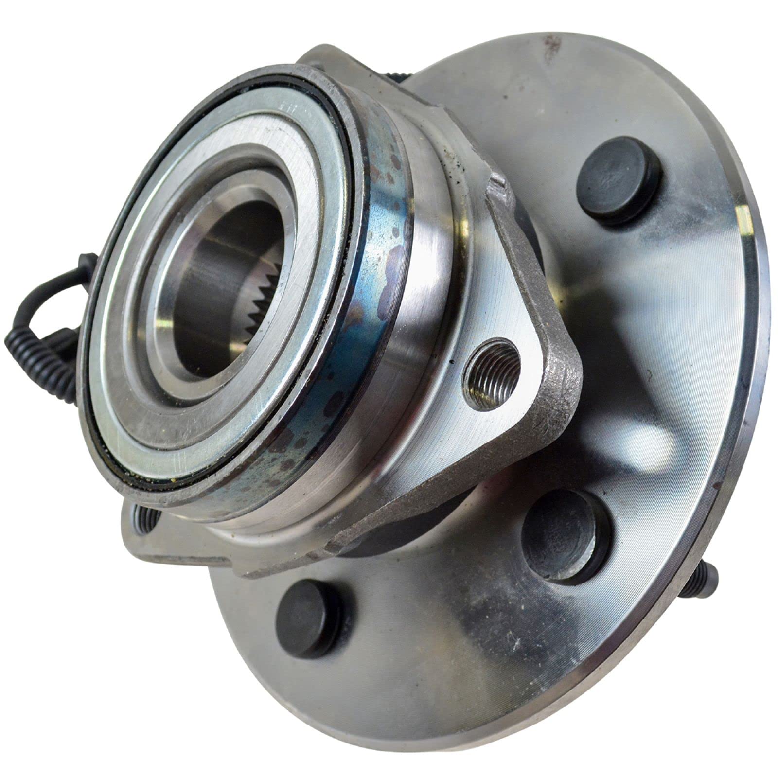 Trq Front Wheel Bearing & Hub Assembly 4Wd With Abs Sensor Compatible With 1997-2000 Ford Expedition 1998-2000 Lincoln Navigator