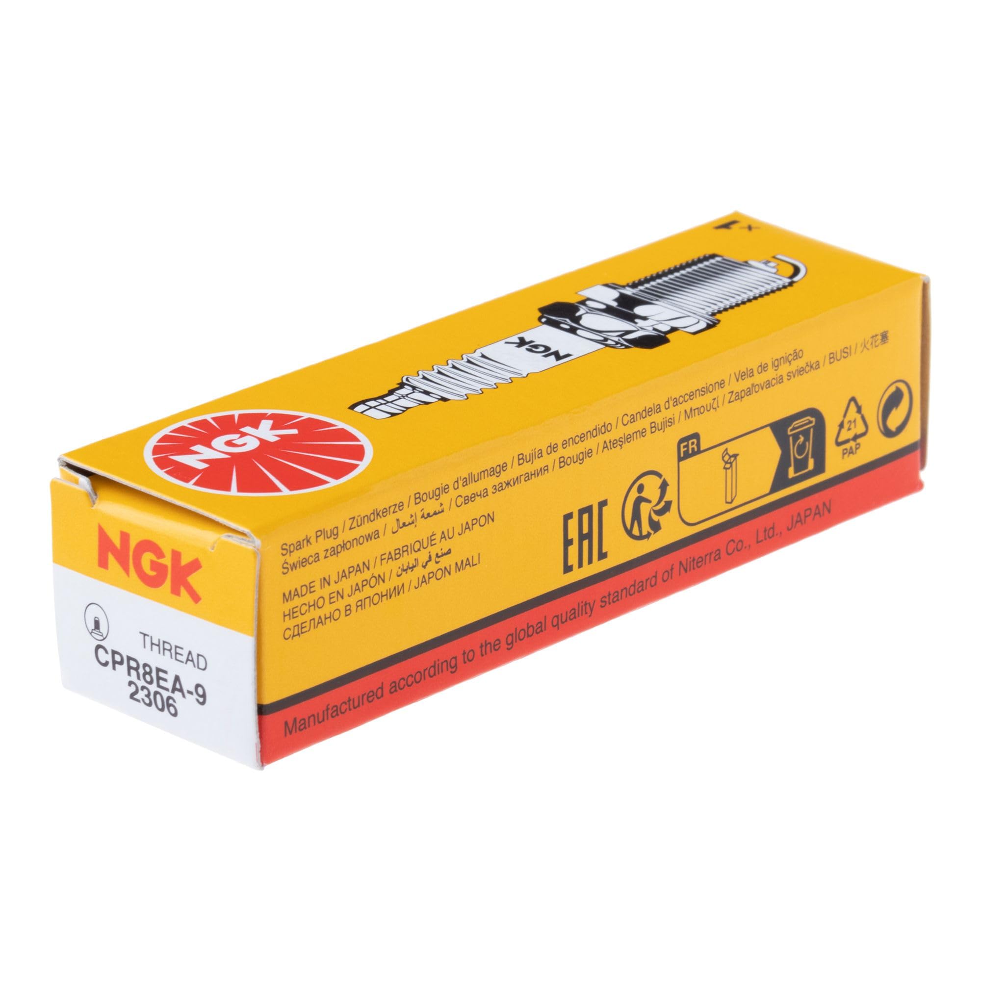 Ngk (2306) Cpr8Ea-9 Standard Spark Plug, Pack Of 1