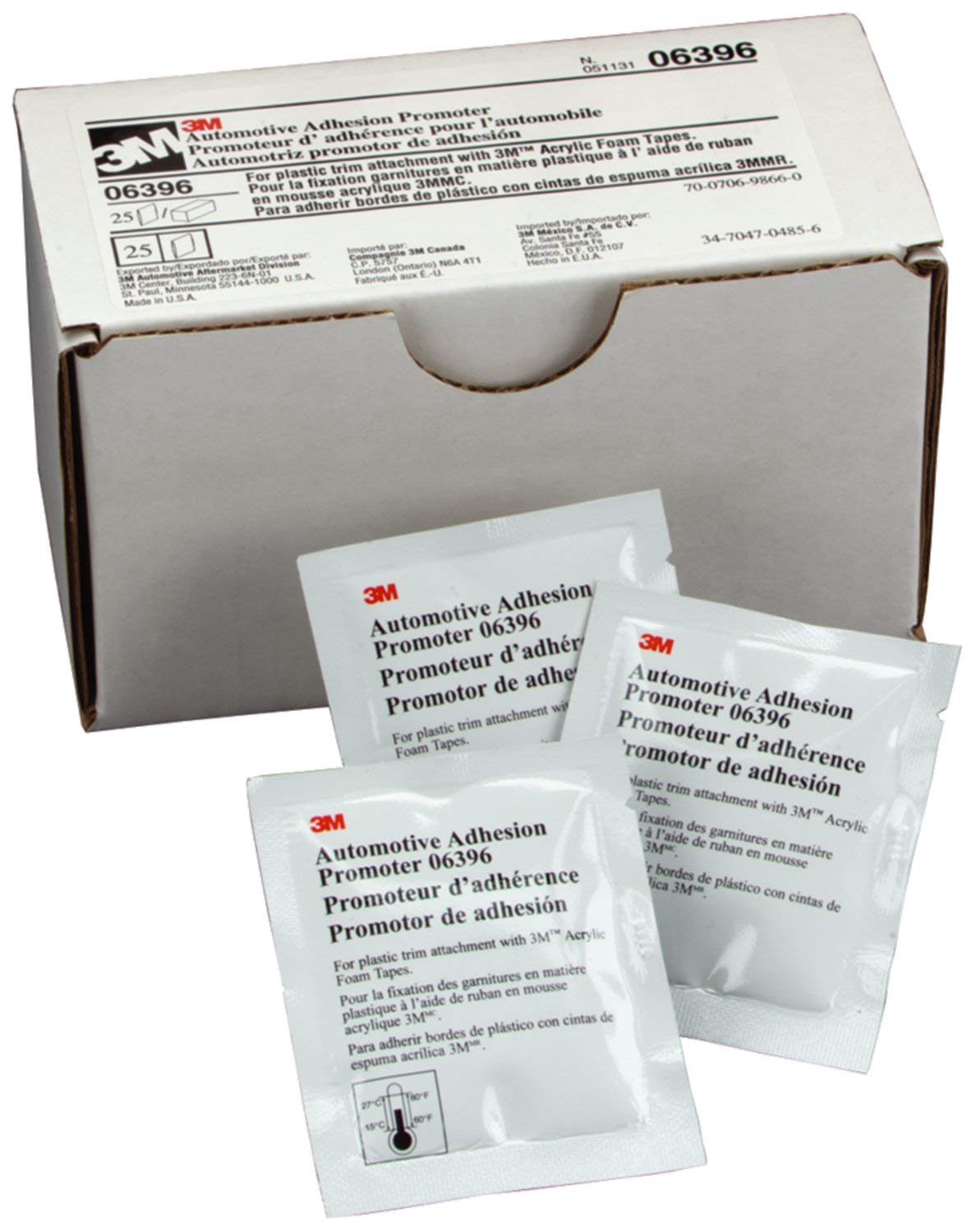 3M 6396 Adhesion Promoter Attachment Tape Liquid Primer - 4 Pack