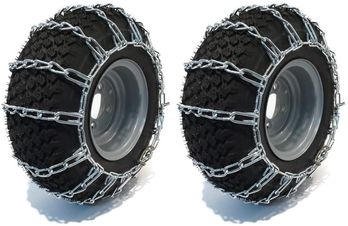 The Rop Shop | Pair Of 2 Link Tire Chains 26X12X12 For Snow Blowers, Lawn & Garden Tractors, Mowers & Riders, Utv, Atv, 4-Wheelers, Utility Vehicles