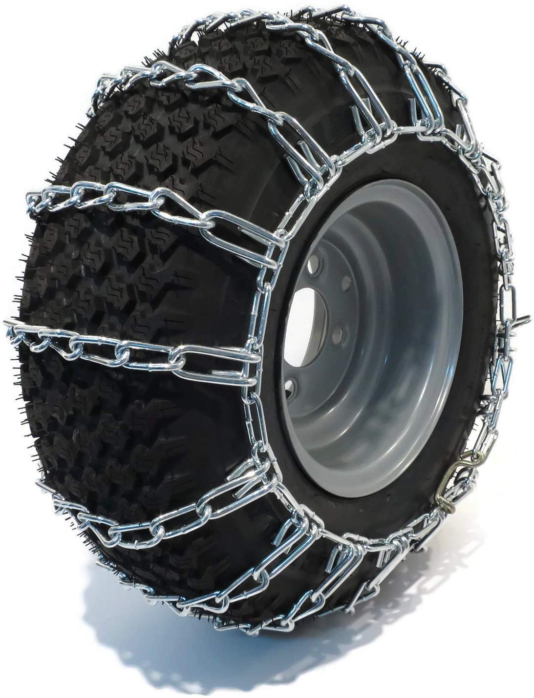 The Rop Shop | Pair Of 2 Link Tire Chains 26X12X12 For Snow Blowers, Lawn & Garden Tractors, Mowers & Riders, Utv, Atv, 4-Wheelers, Utility Vehicles