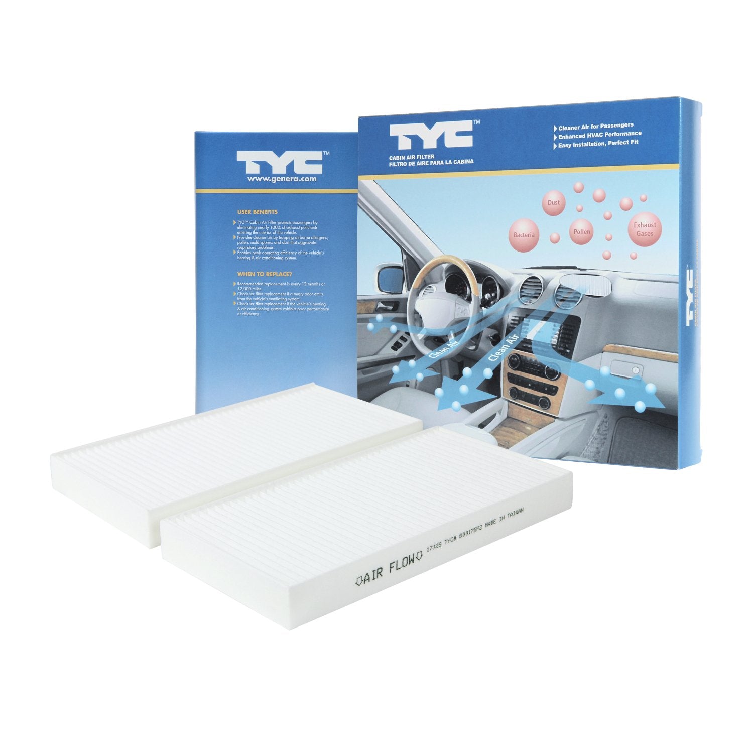 TYC Cabin Air Filter Compatible with 2008-2013 Jeep Liberty
