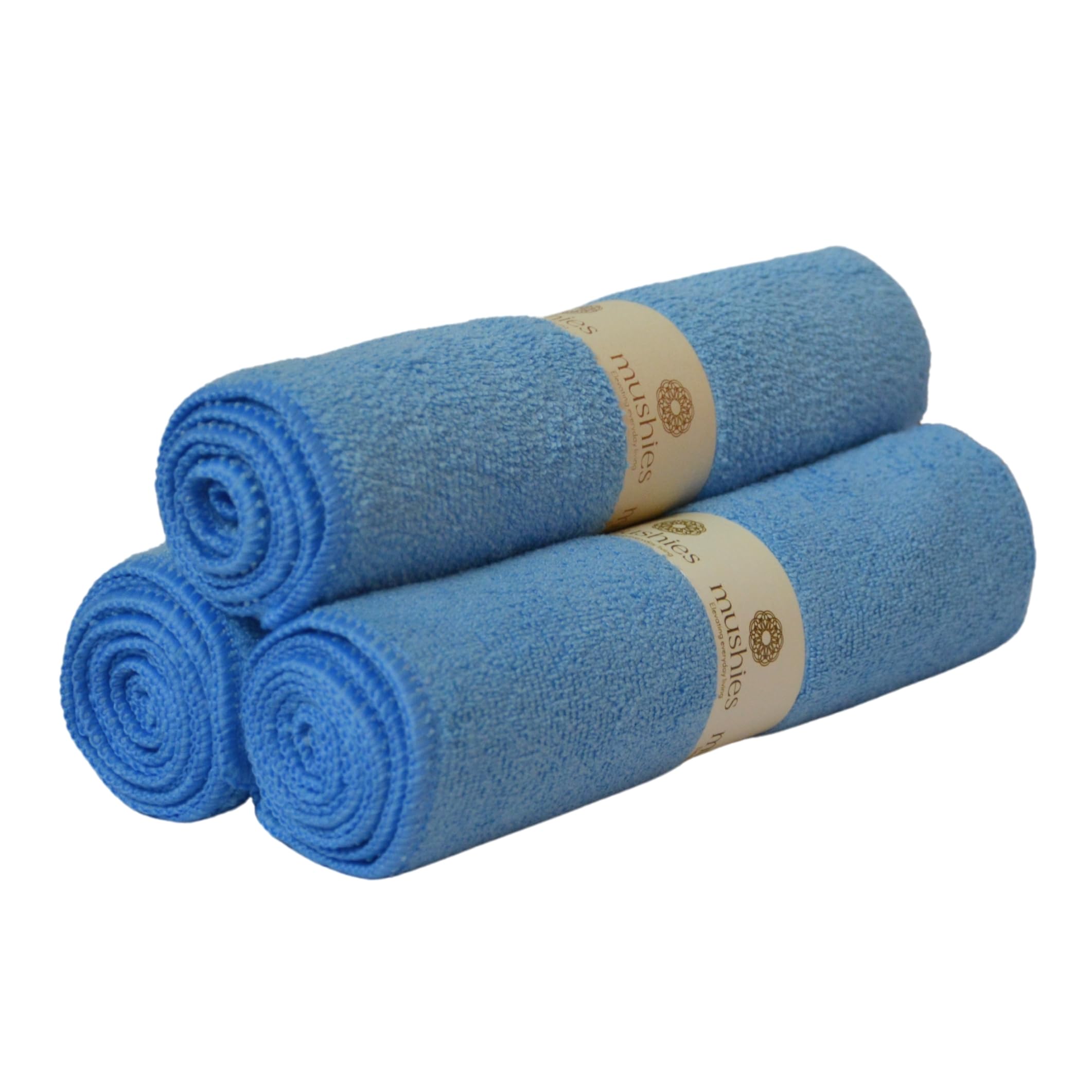 MUSHIES 350 GSM Microfiber Extra Large Cloth (Sky Blue, 1 Pc, 60x40 cm) Ultra Soft, Super Absorbent, Quick Dry, Reusable Microfi