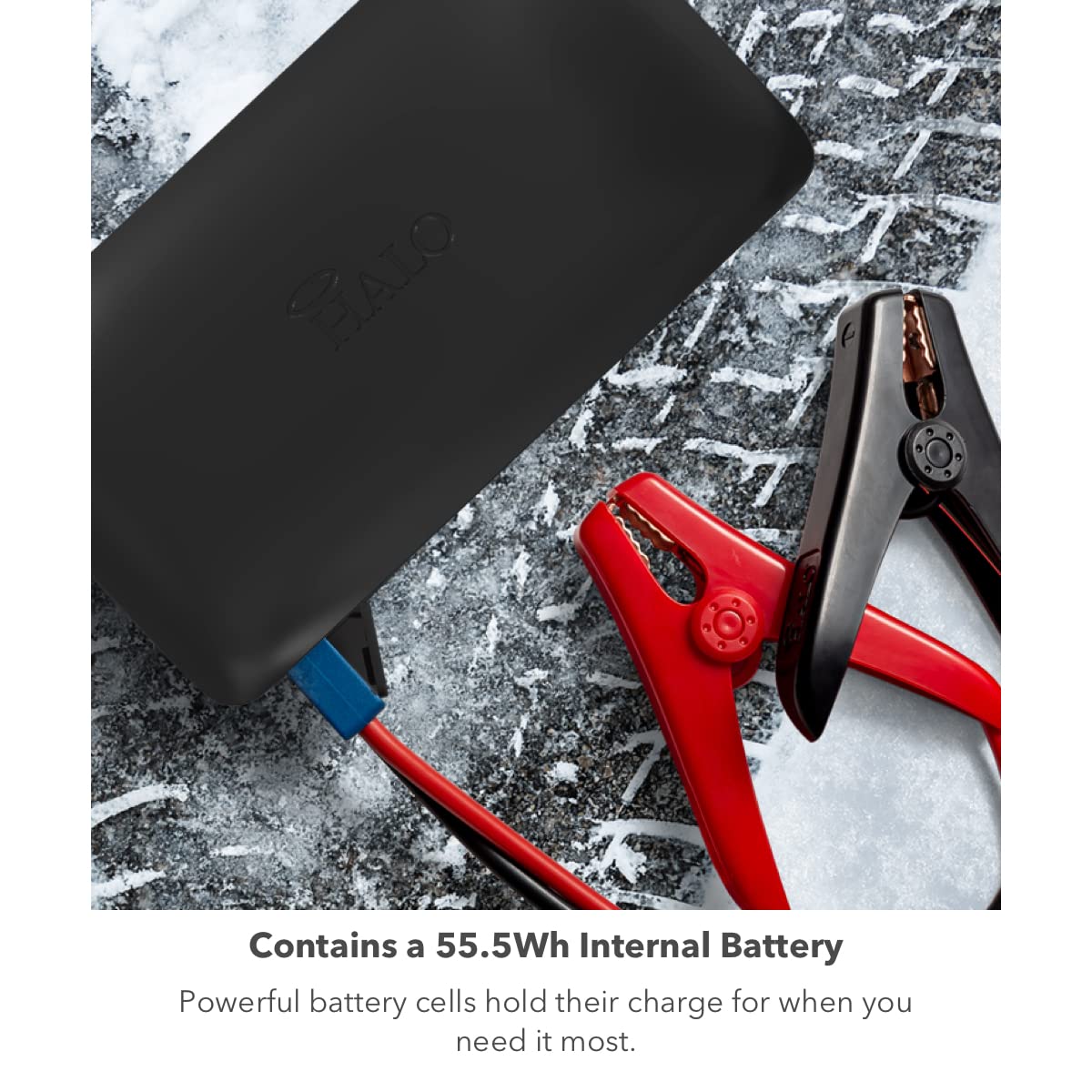 Halo Bolt ACDC Max 55500 mWh Portable Charger & Car Jump Starter - Platinum, Model 801108062, with LCD Display & Flood Light
