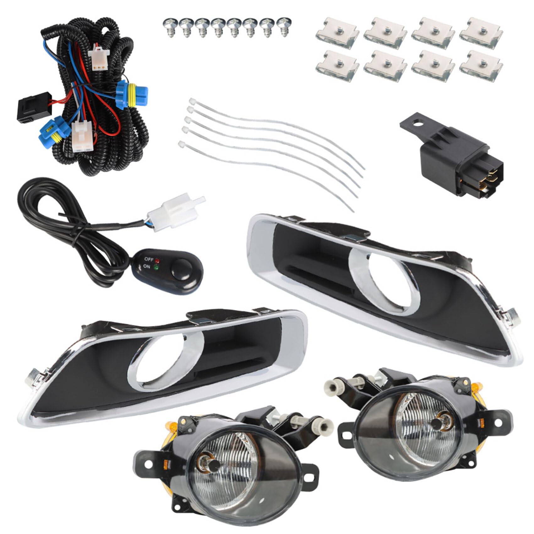 labwork Left Driver and Right Passenger Sides Pair Fog Lights Replacement for Chevy Malibu 2013-2015 Fog Lights Driving Lamps GM