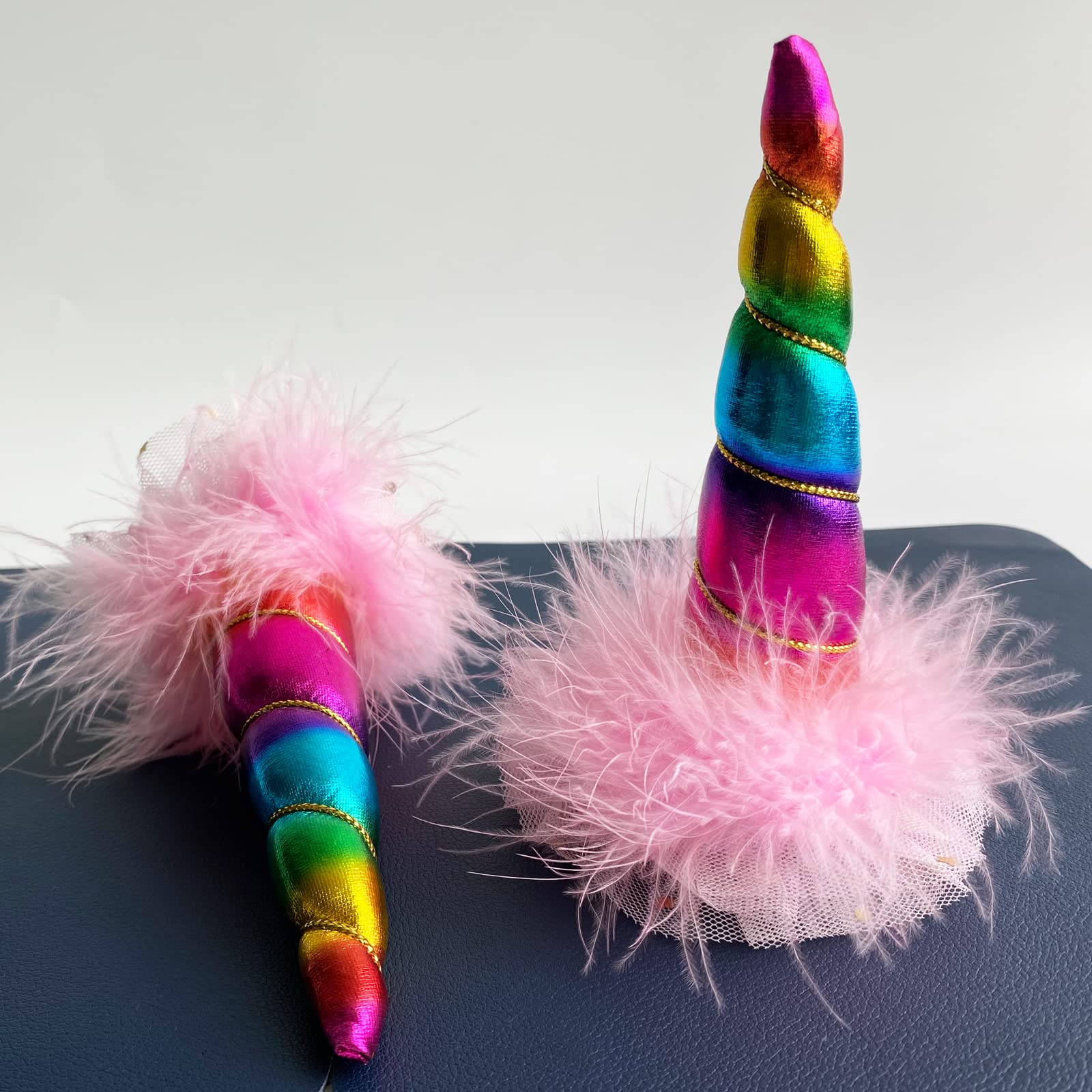 3T-SISTER Cute Golden Helmet Horns Mohawk for Women & Girls - Perfect for Motorcycle, Bicycle & Ski Helmets