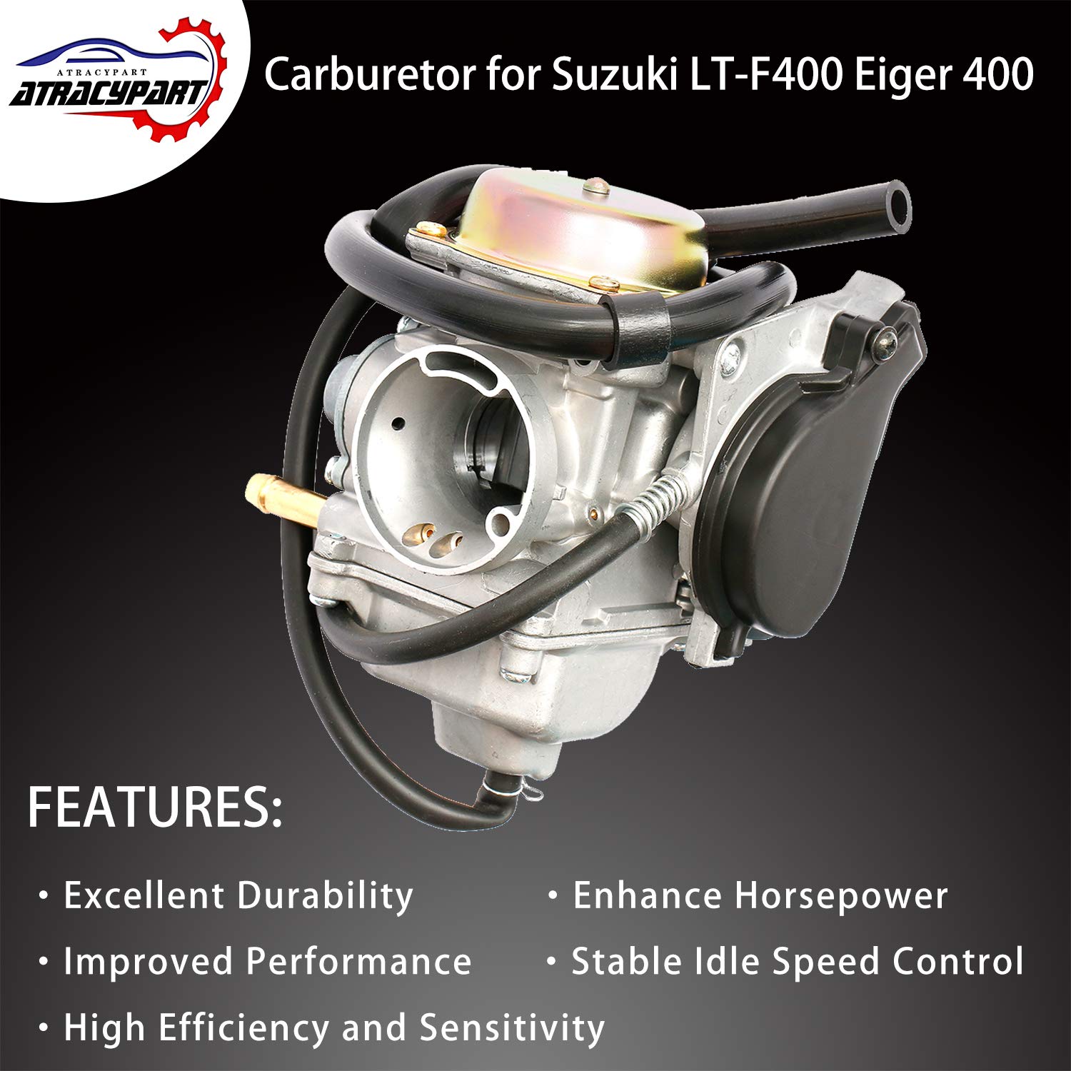 Carburetor Compatible with 2002-2007 Suzuki LT-F400 Eiger 400 Carb